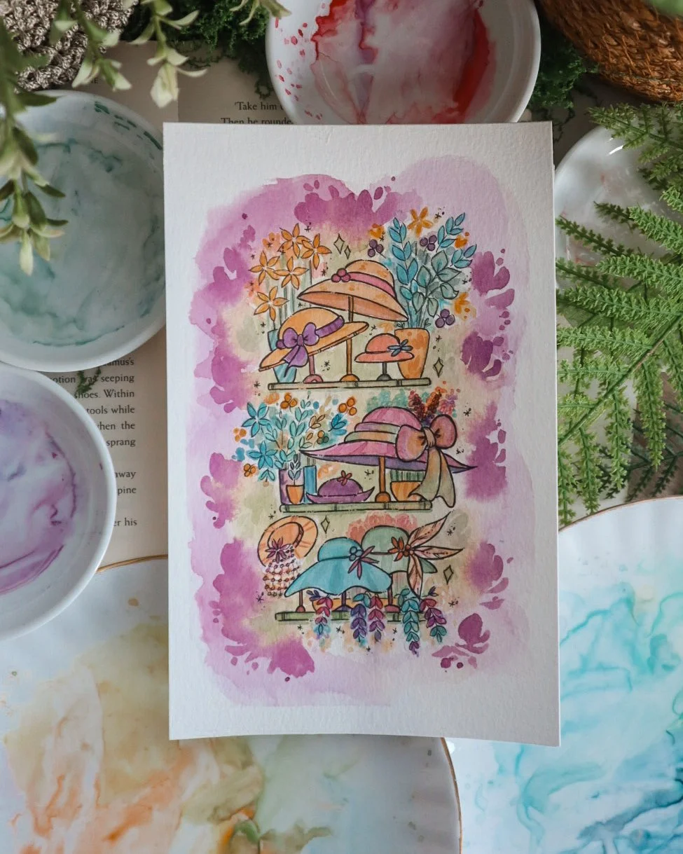 Sophie's Hat Shelves | Original Painting