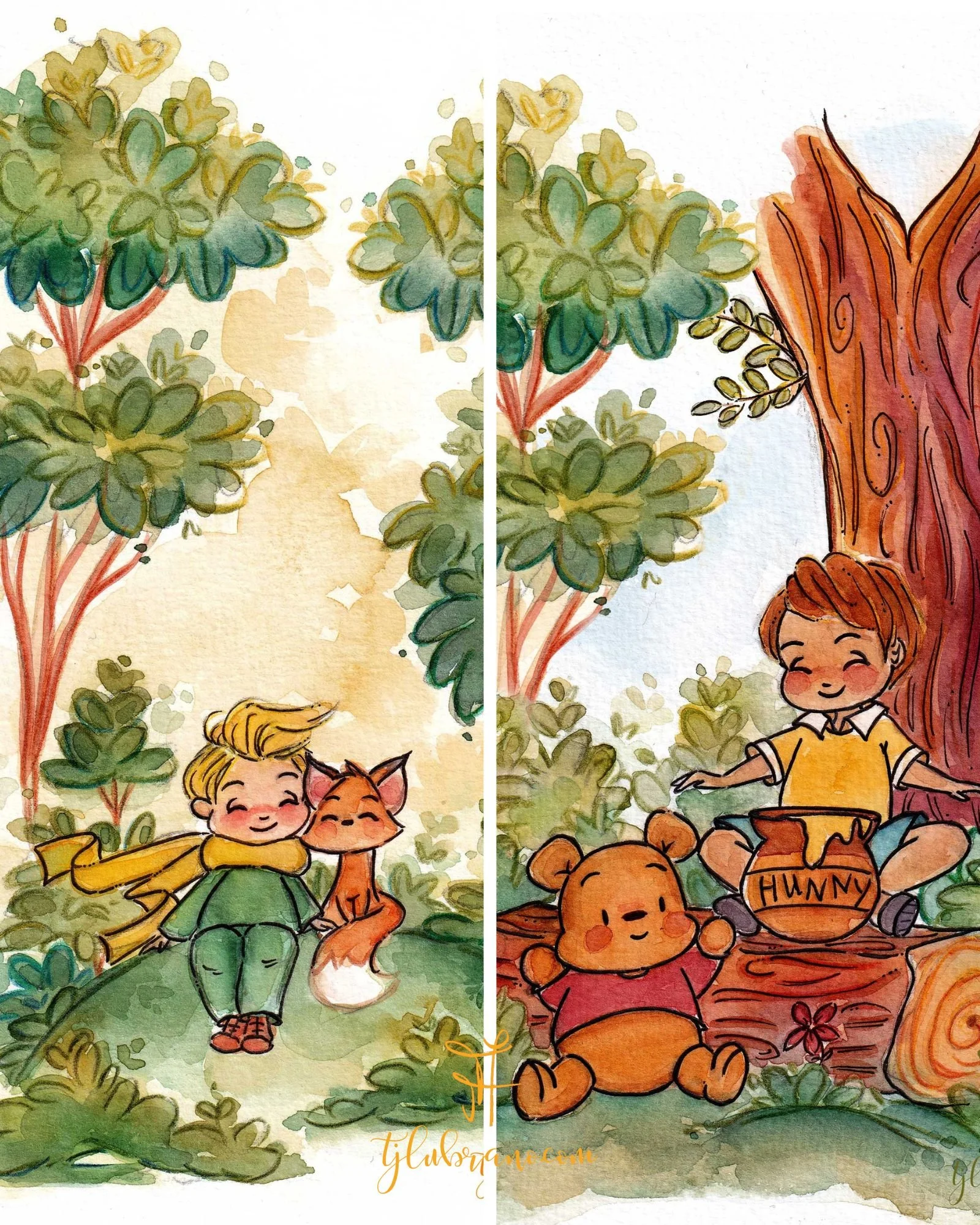 Pooh & Little Prince | bookmark