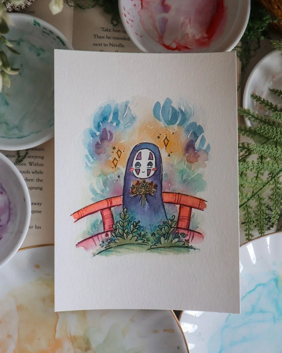 Cute Tiny No Face | Original Painting