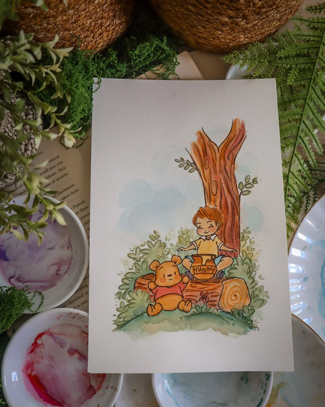 Pooh & Christopher | Original Painting