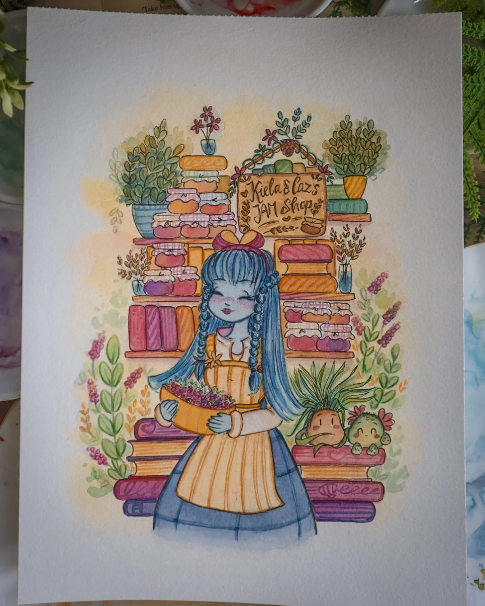 Kiela & Caz's Jam Shop (Spellshop) | Original Painting