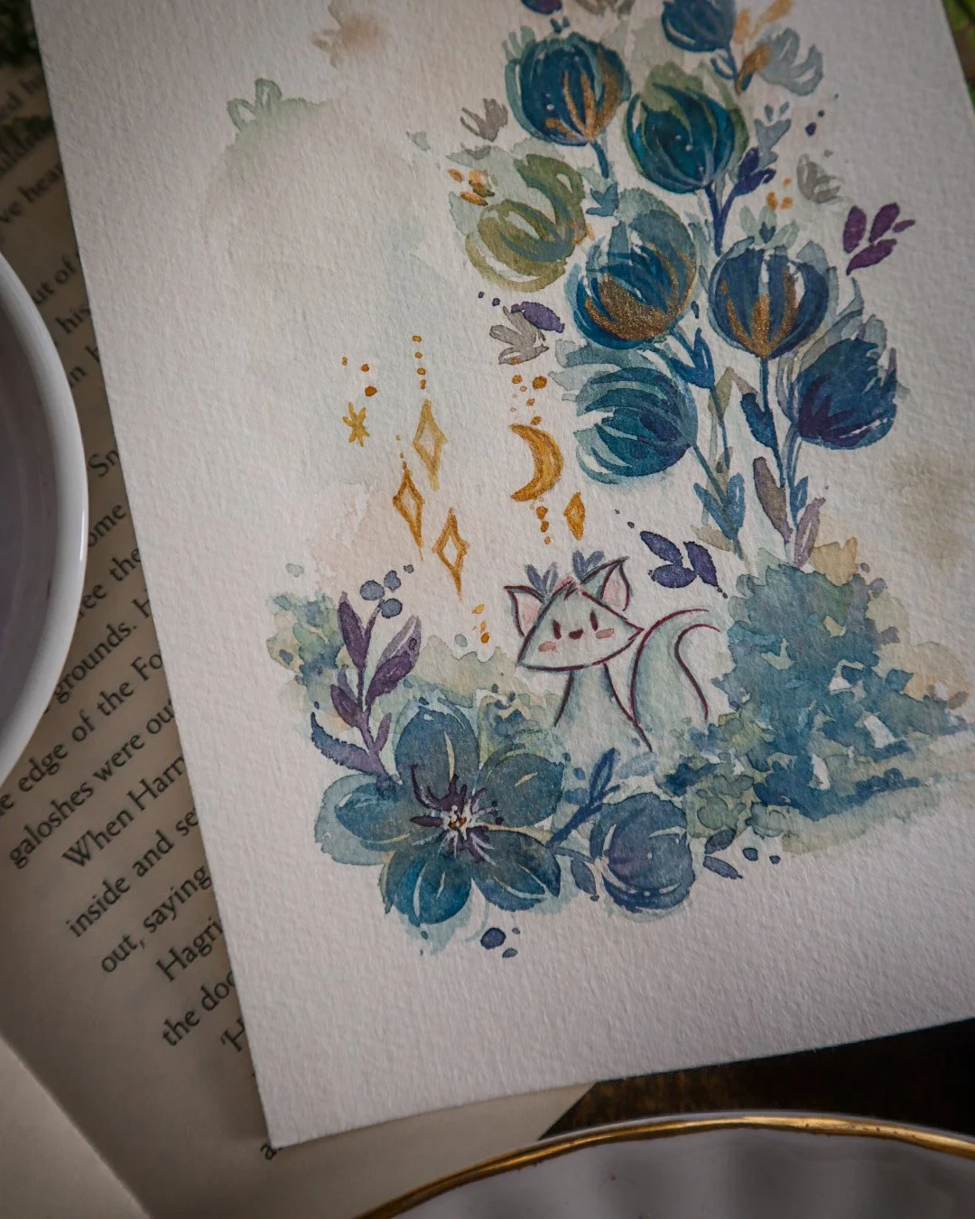 Floral Moon Fox Blue (3).JPG
