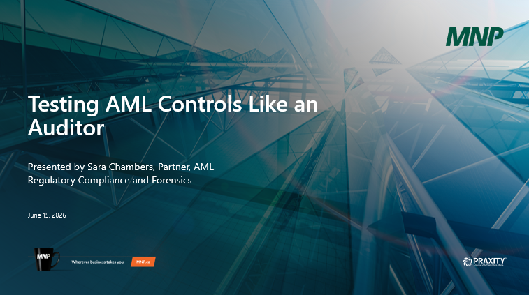 Testing AML Controls Like an Auditor