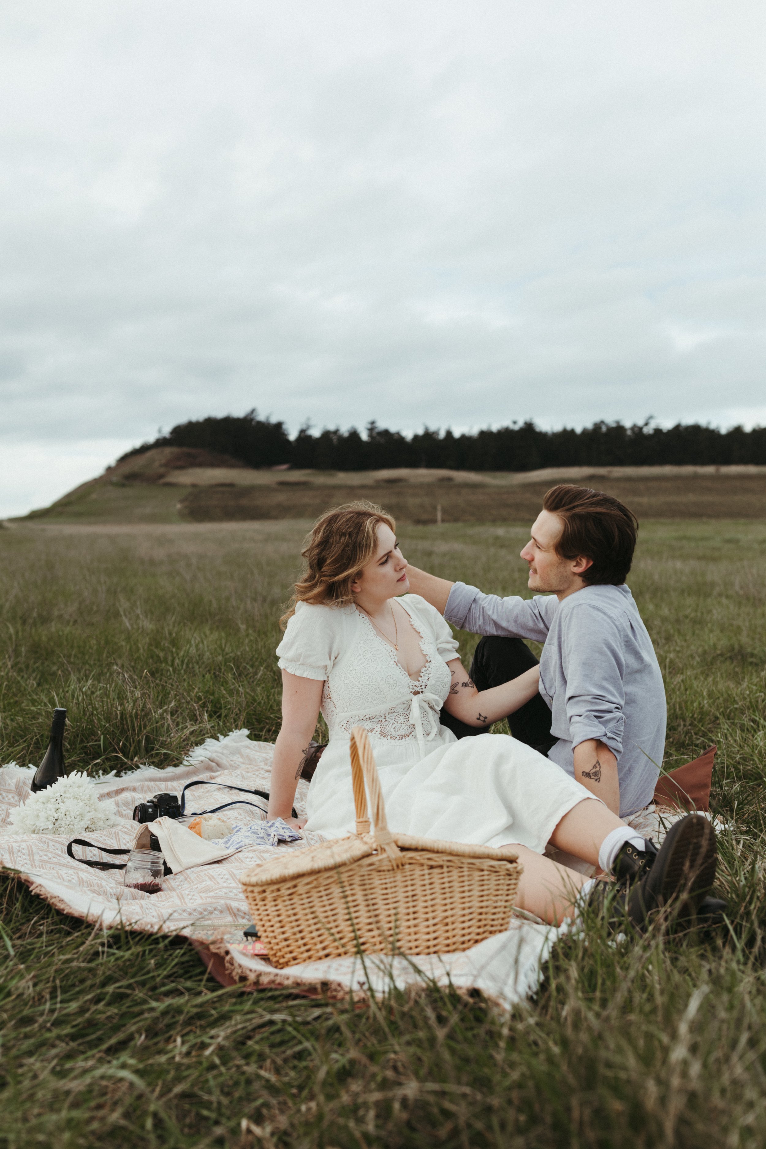 ebey's landing engagement session