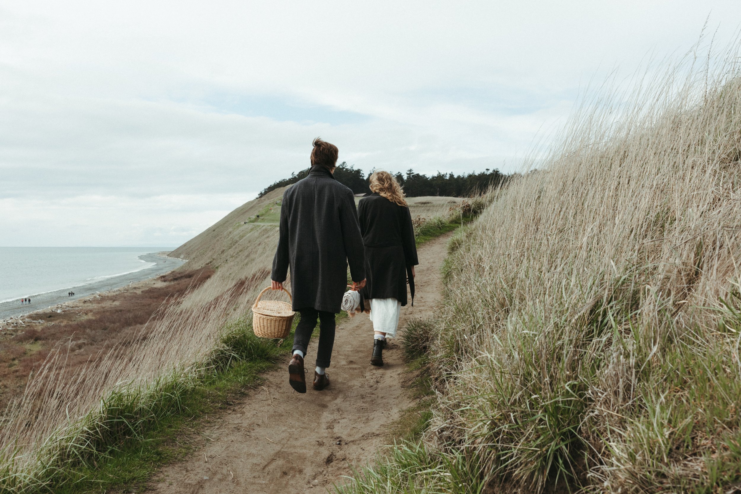 engagement session on whidbey island