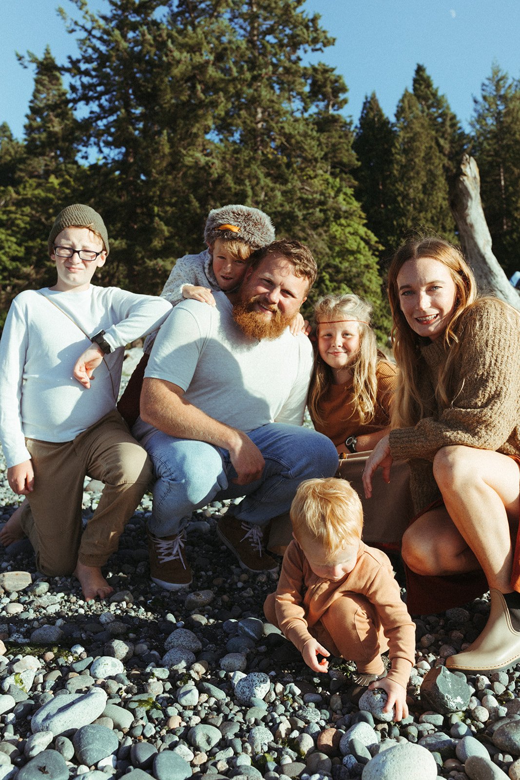  birch bay state park at golden hour family photos 