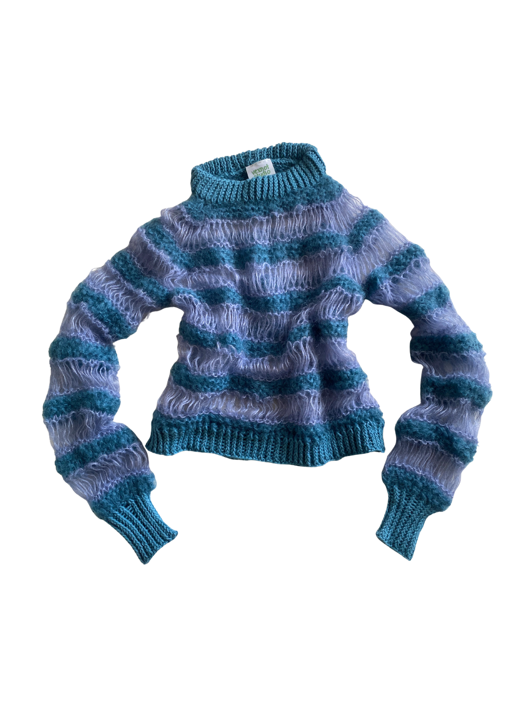 Blue Drop Stitch Sweater