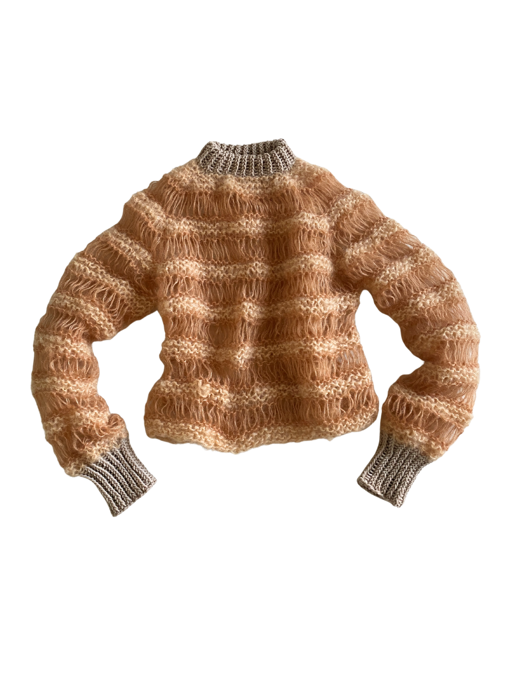 Beige Drop Stitch Sweater