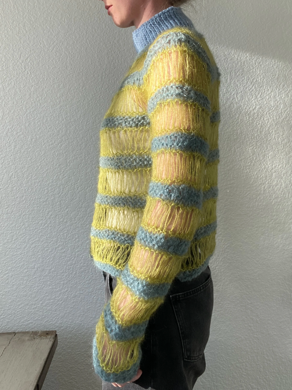 Green Drop Stitch Sweater — Vexnot Studio