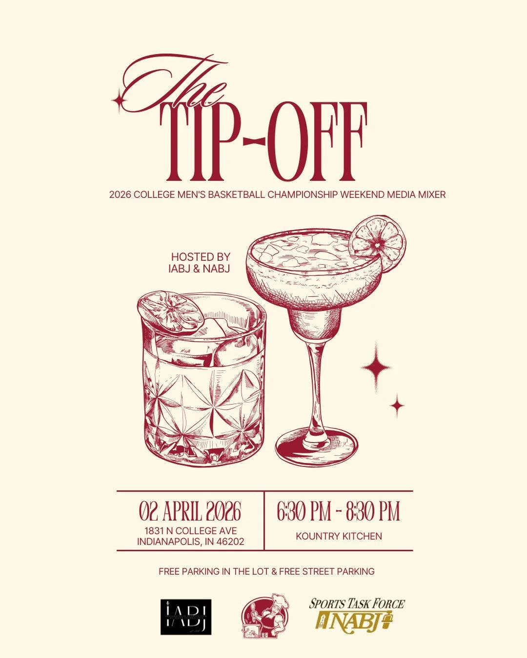 🏀 Indy, pull up!🏀

The IABJ x NABJ Sports Task Force Media Mixer is bringing journalists, media pros and sports fans together to kick off #NCAA championship weekend.

Good vibes. Great conversations. Championship energy.

📅 April 2, 2026
⏰ 6:30 PM