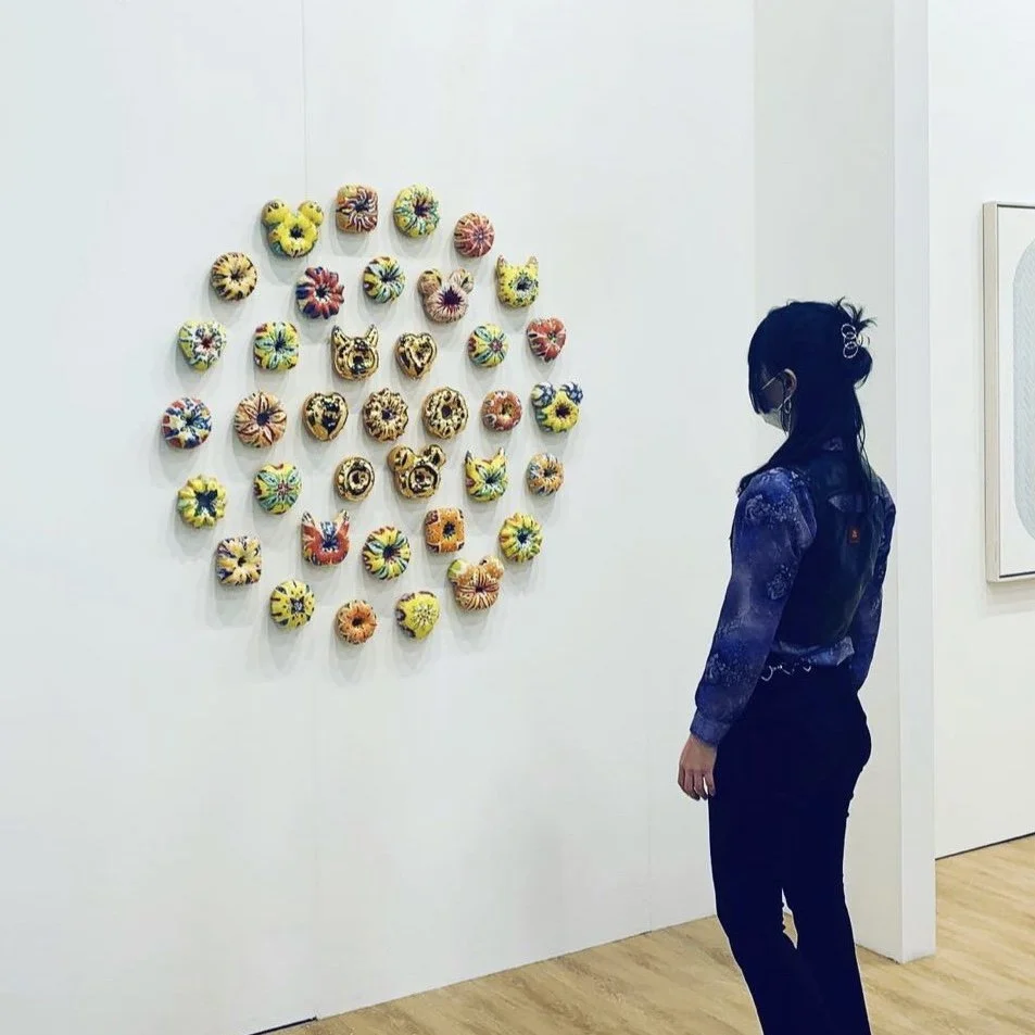 inspiring artwork, donut madness work of art on the wall