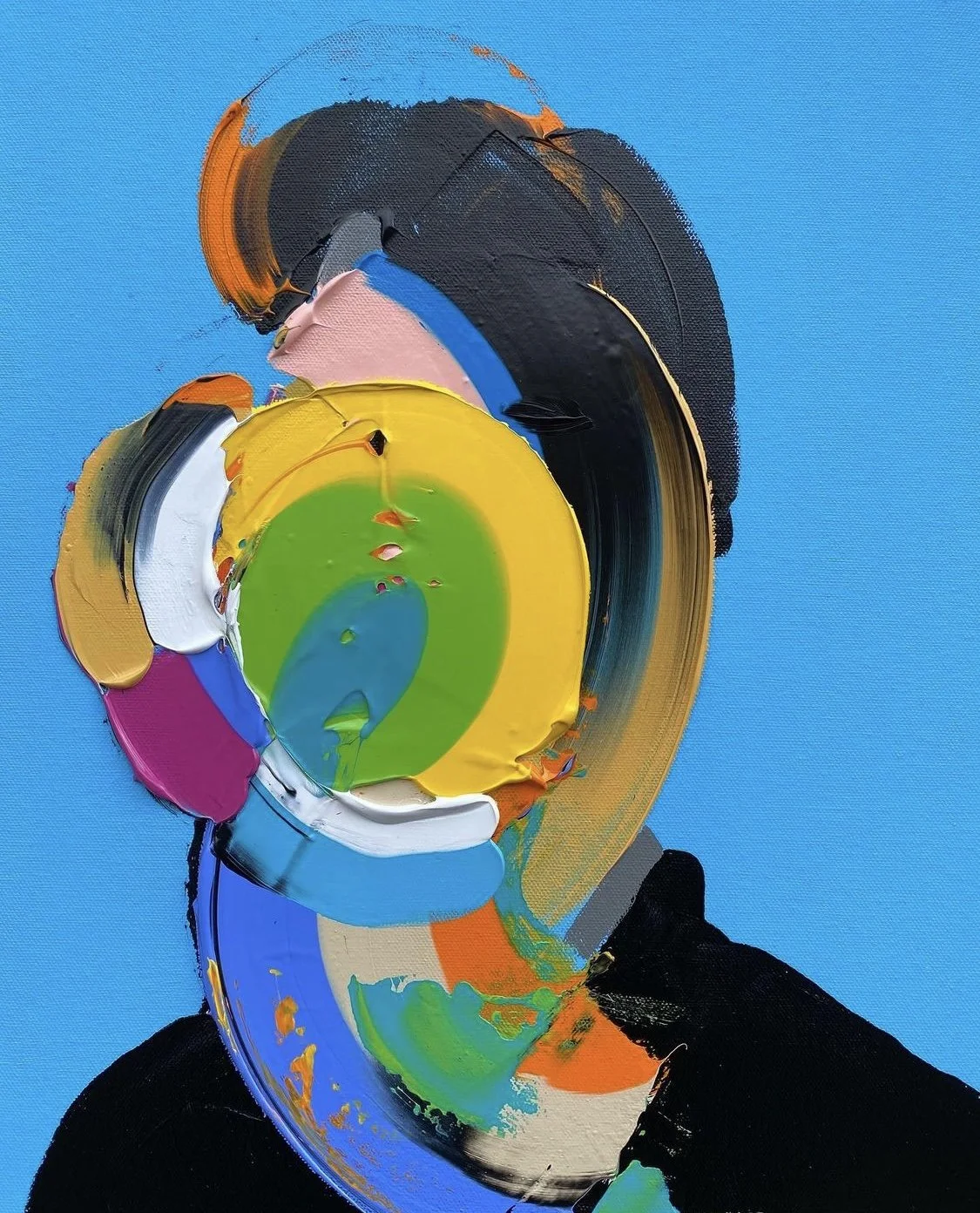 inspiring artwork, abstract face painting