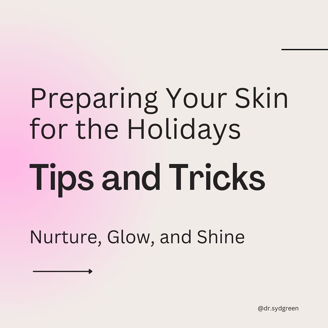 Tips to get that holiday glow ✨ 

➡️ swipe to learn more! 

+ we currently have 3 luxurious microneedling specials until Jan 2024 

- Microneedling Facial with Oxygen Dome and LED ($275)
- Ultimate Facelift Facial Featuring Microcurrent, Microneedlin