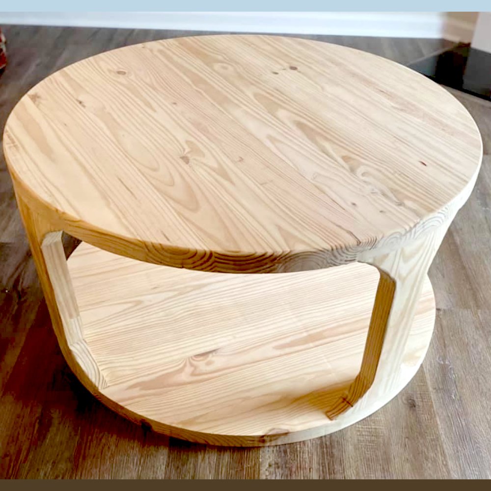 Modern Round Coffee Table
-
A perfect piece, for a perfect couple, for their perfect new home. New homes need furniture and we think this piece was a great fit for the first piece of new-home furniture.