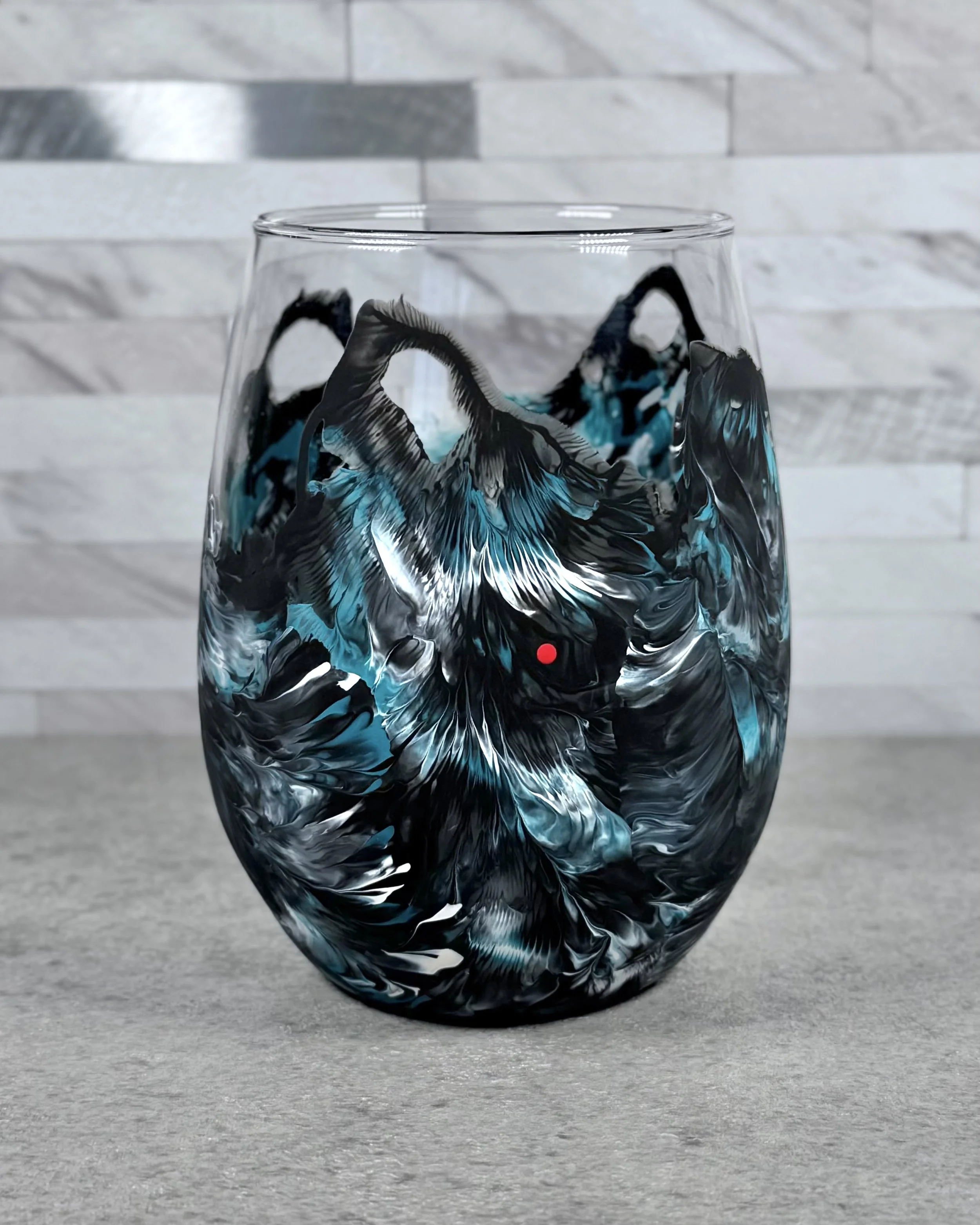 Common Loon Wine Glass