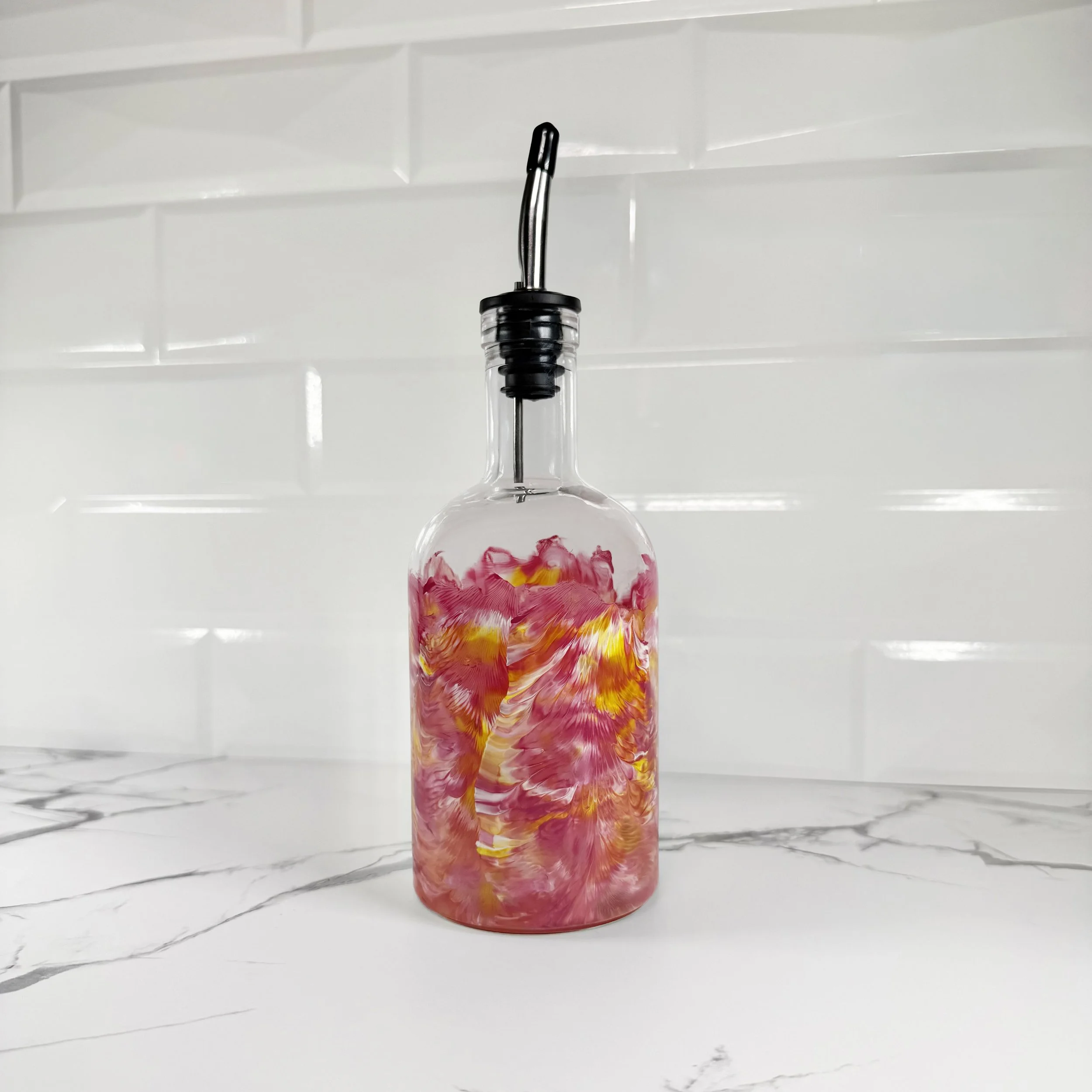 Showy Lady's Slipper Oil/Vinegar Bottle