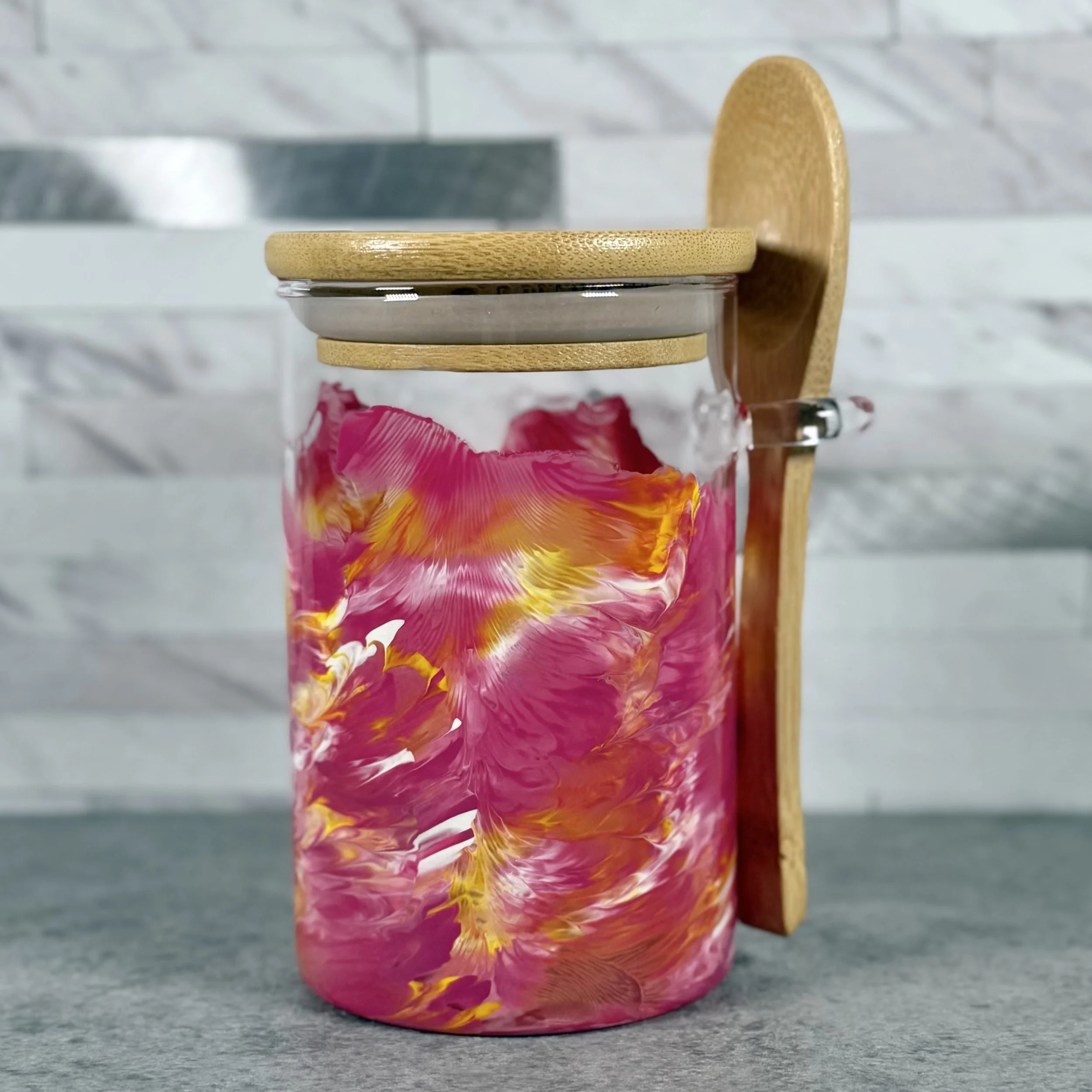 Showy Lady's Slipper Spice Jar