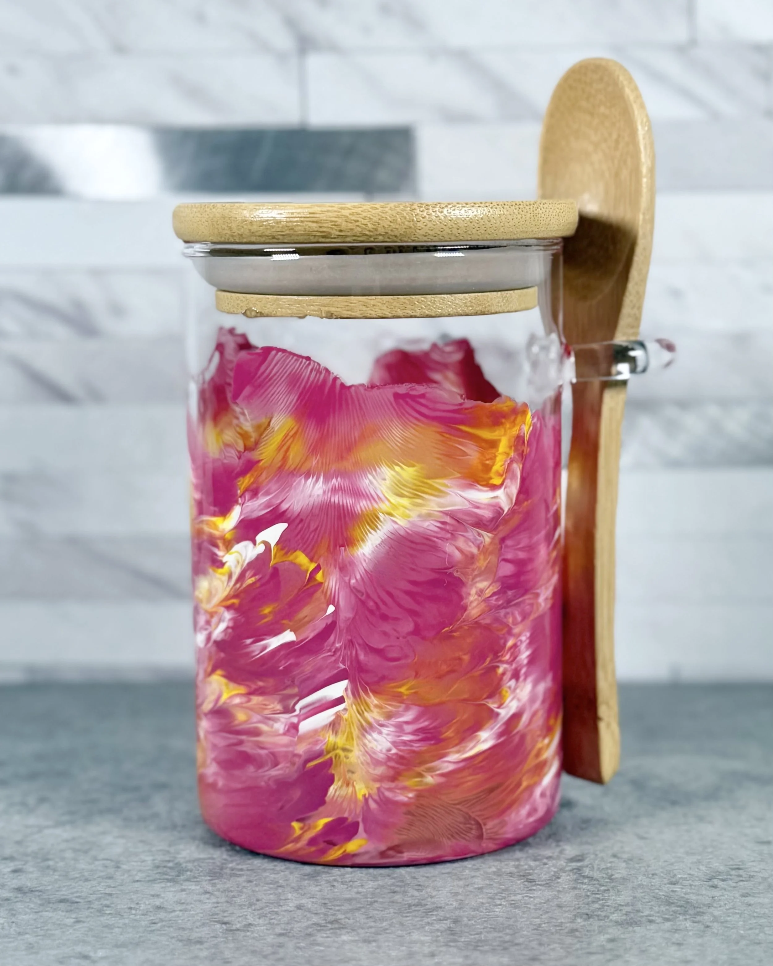 Showy Lady's Slipper Spice Jar