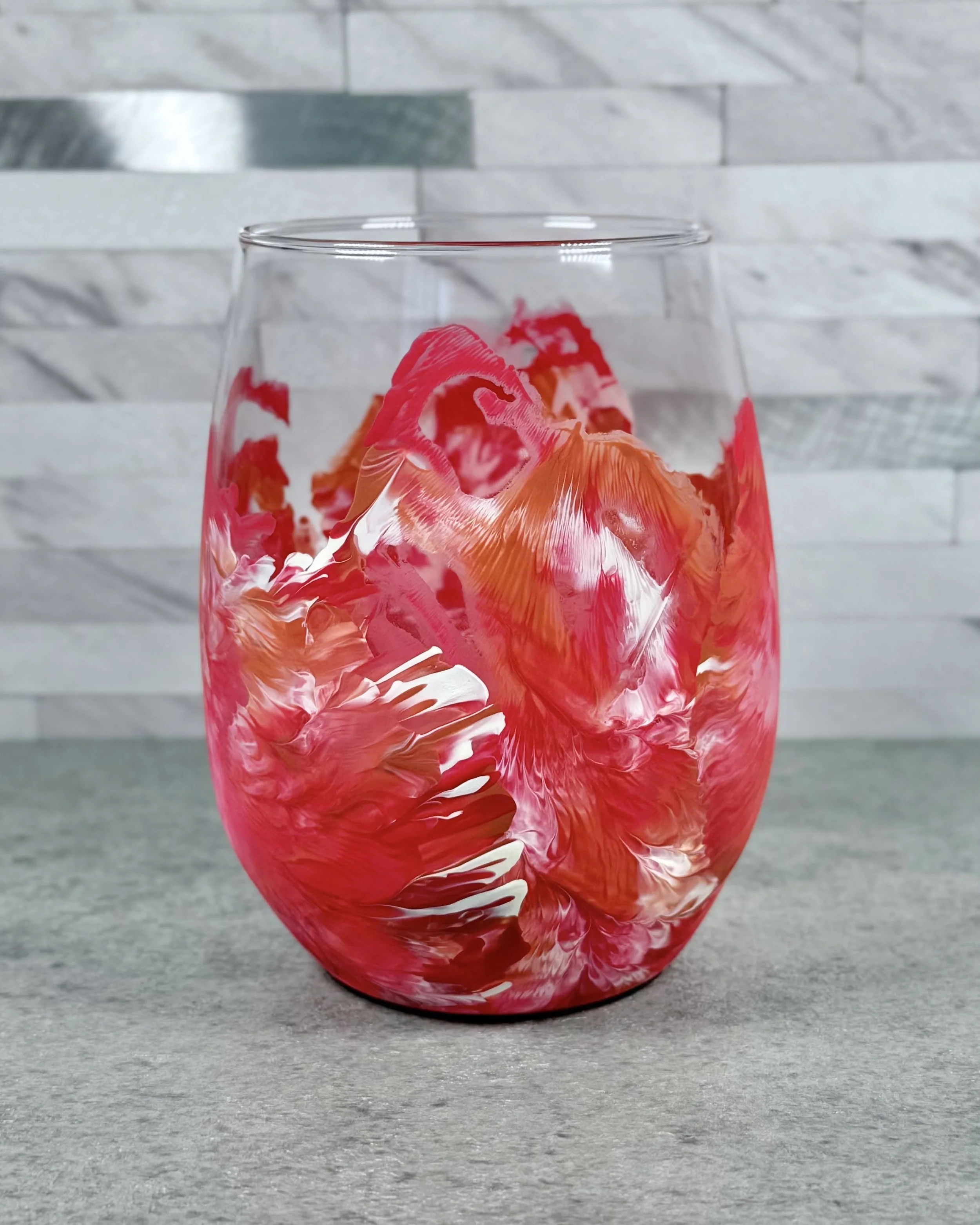 Lake Superior Agate Wine Glass