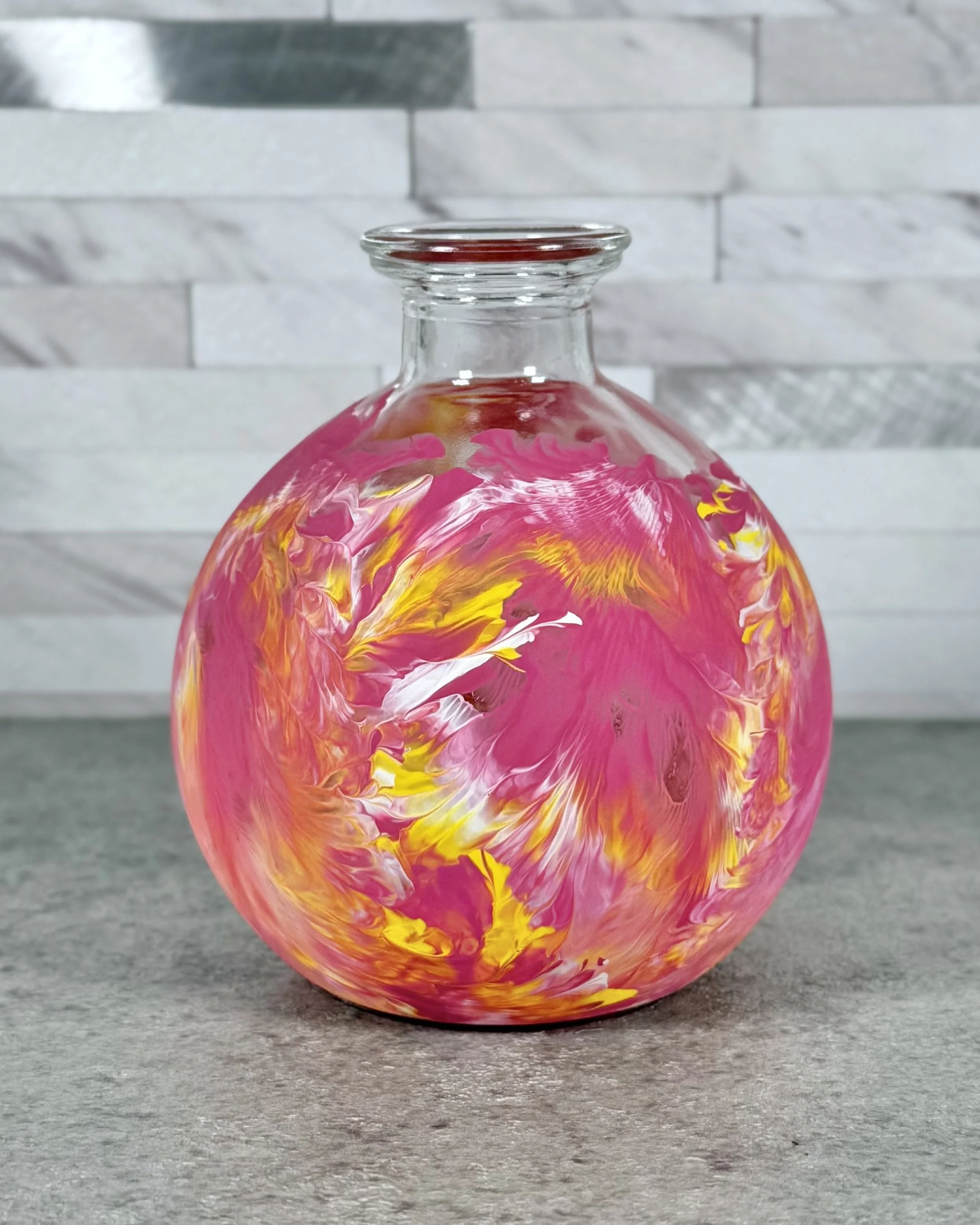 Showy Lady's Slipper Bud Vase