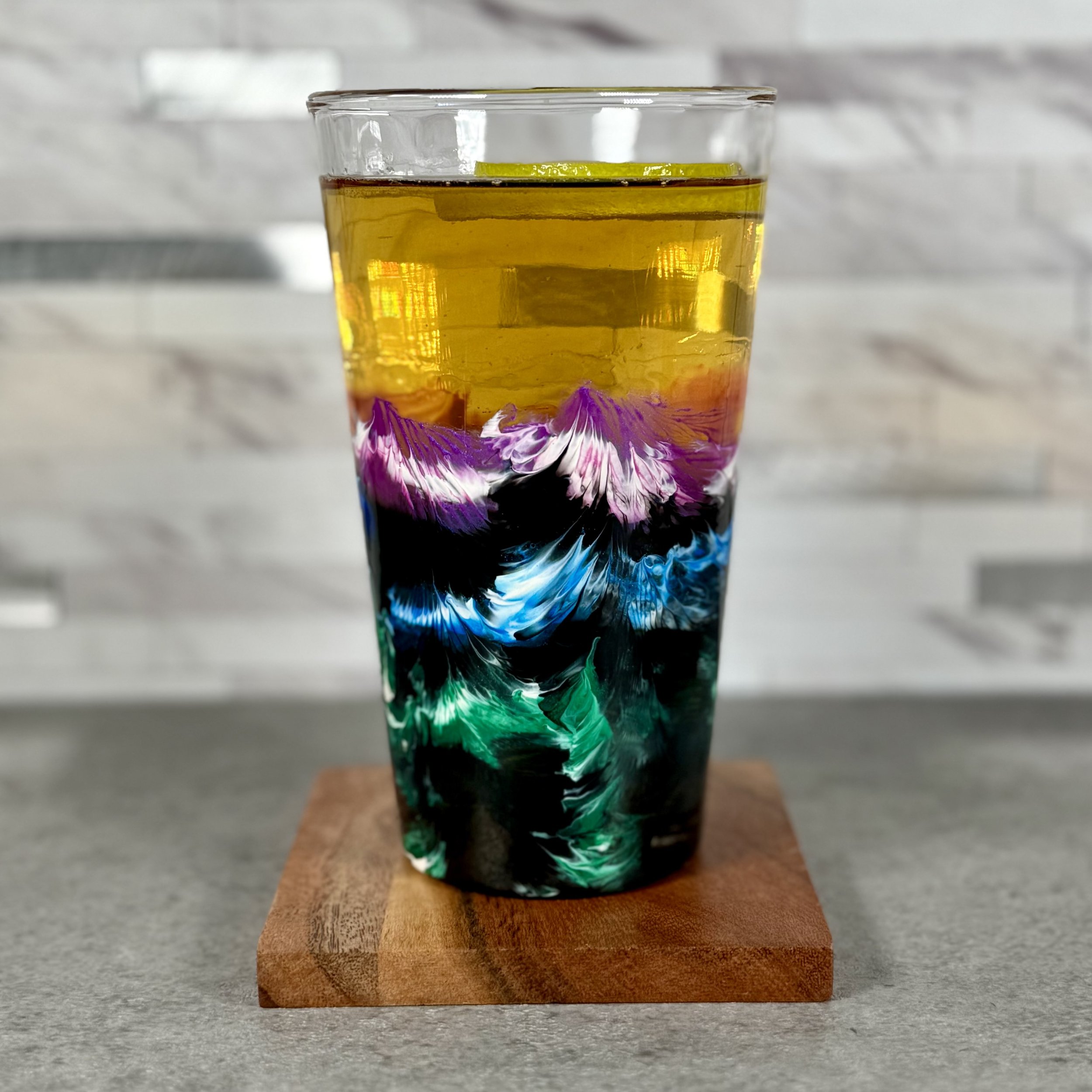 Northern Lights Pint Glass