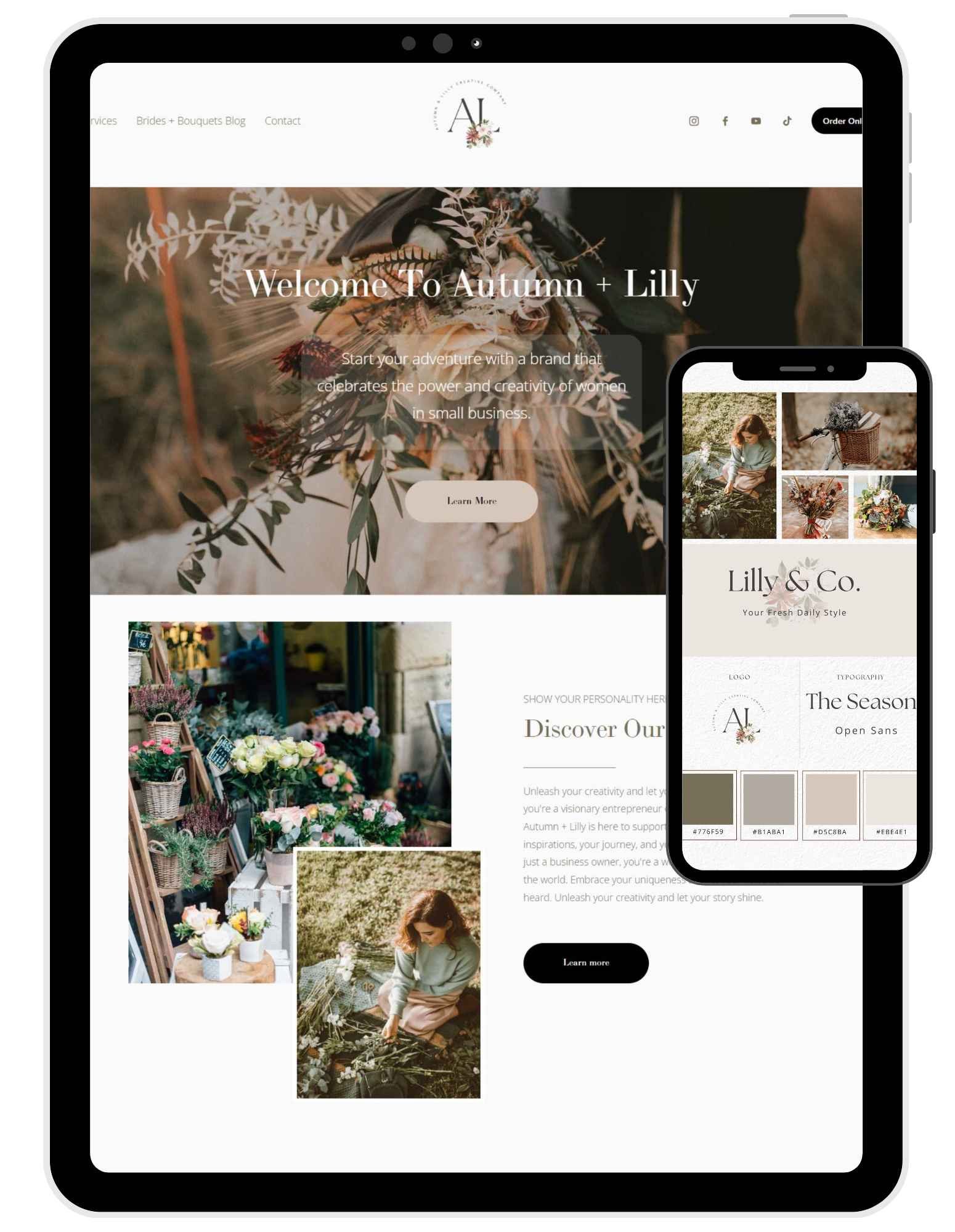 Autumn and Lilly Website Template (Copy)