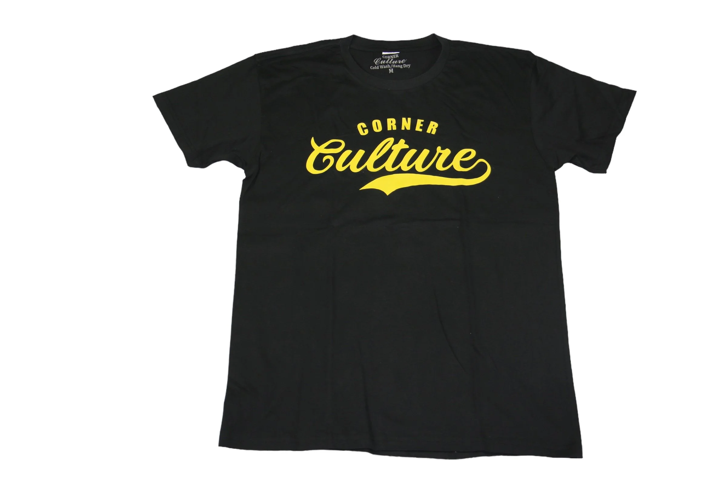 Black with yellow Corner Culture Tee