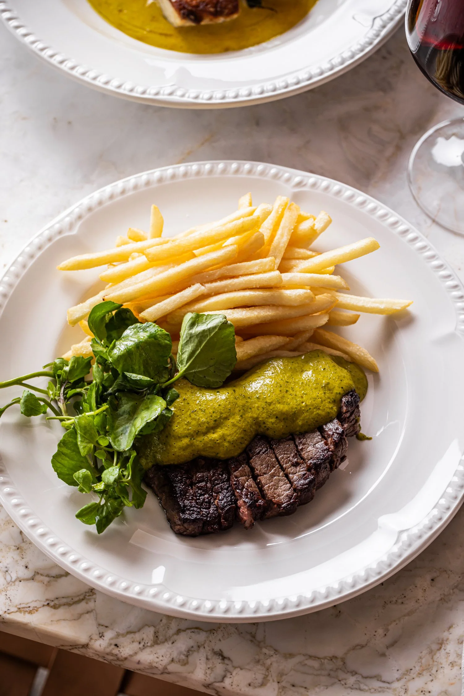 Mid week lunch steak and fries