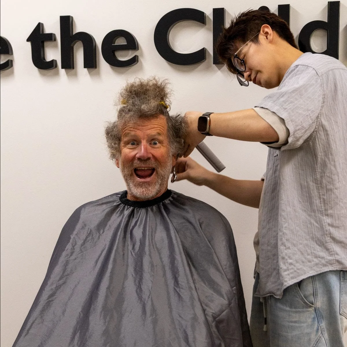 Huw Kingston haircut