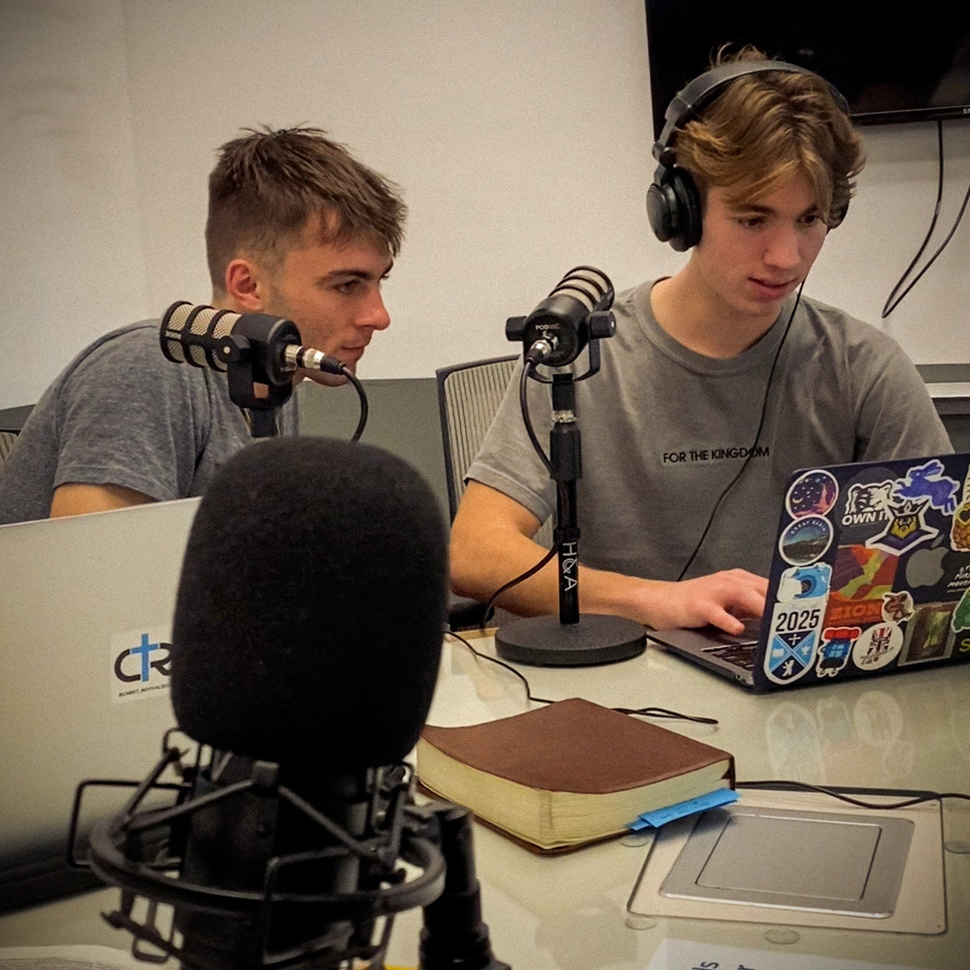 Behind the scenes recording an episode from Christ Revival Season 2