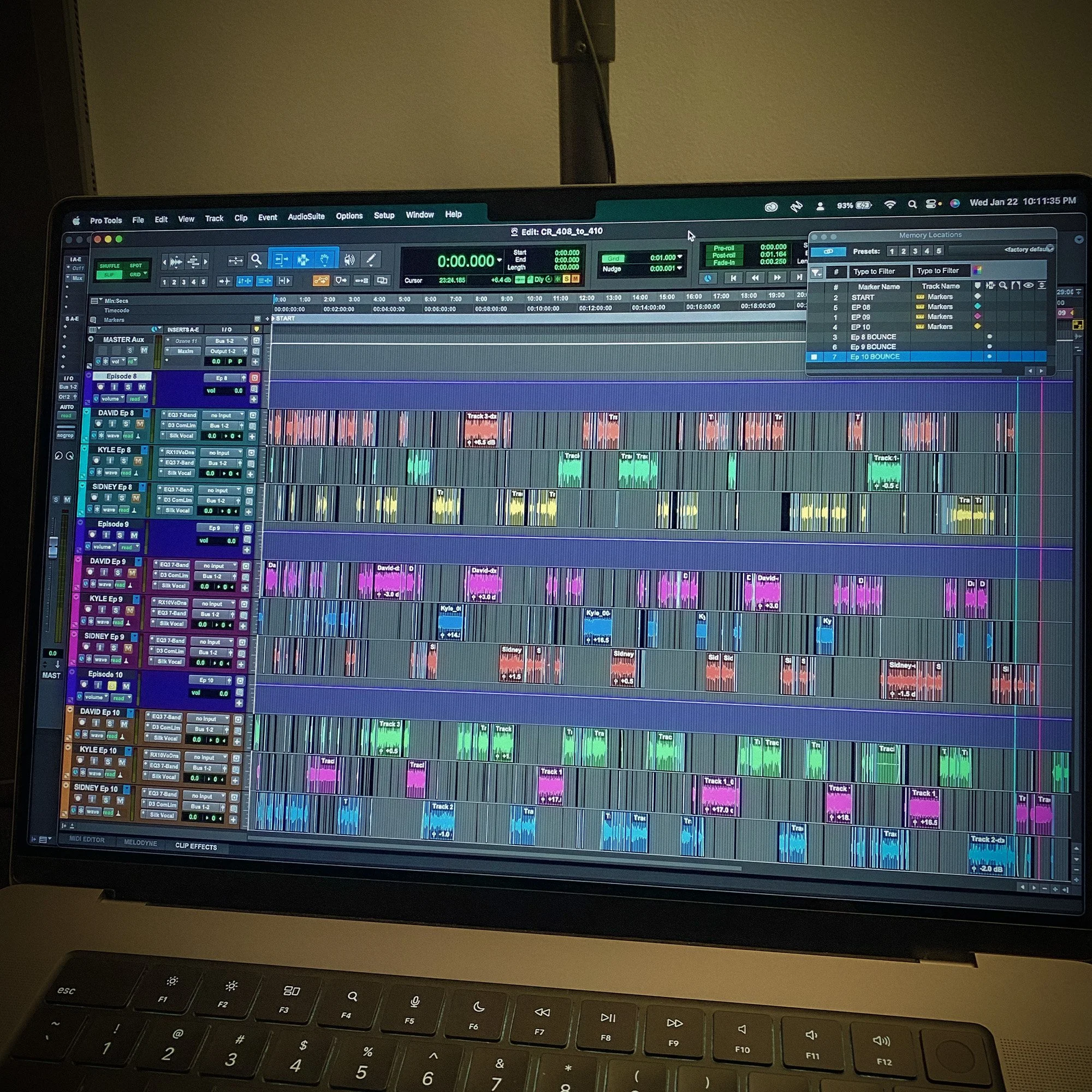 Clean-up edit for three Christ Revival podcast episodes in Pro Tools