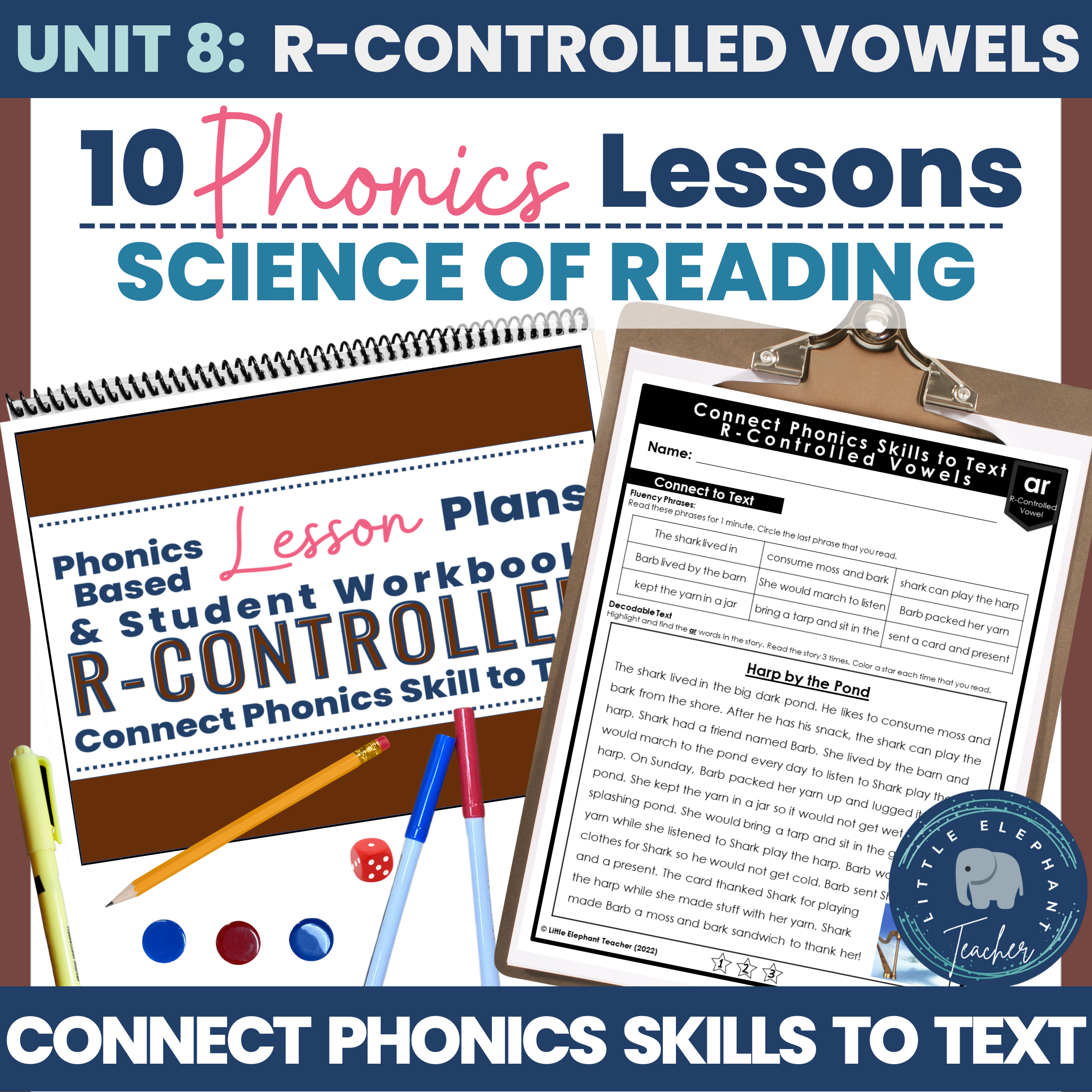 SHARK! R-Controlled Vowel Syllable Multisyllabic Game