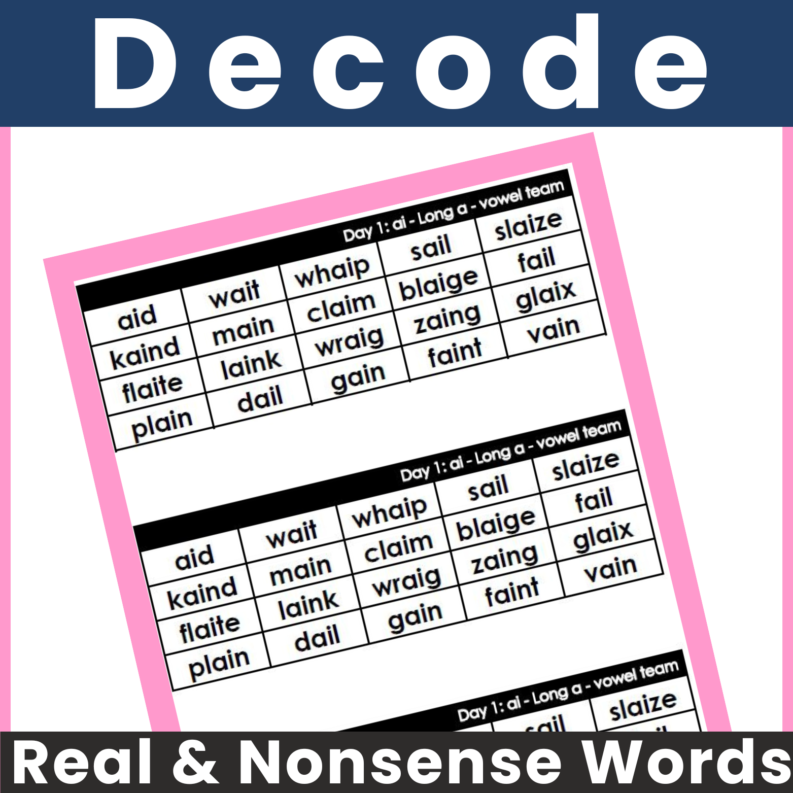 Consonants Digraphs - Consonant Digraphs List with Real and Nonsense Words