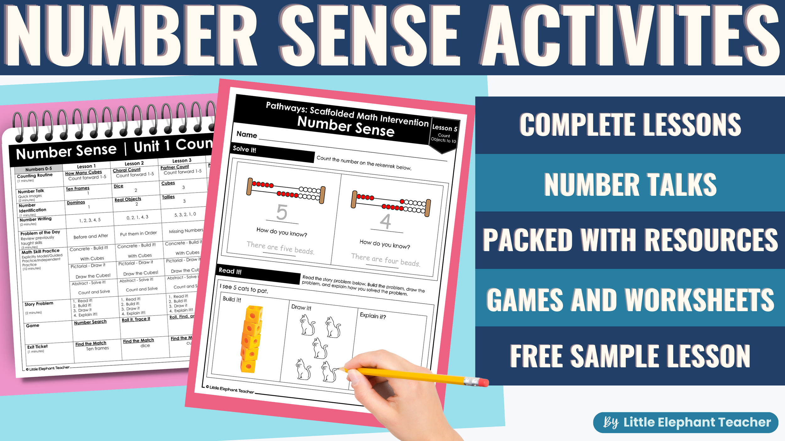 Number Sense Activities Made Easy: Hands-On Lessons, Worksheets, and ...