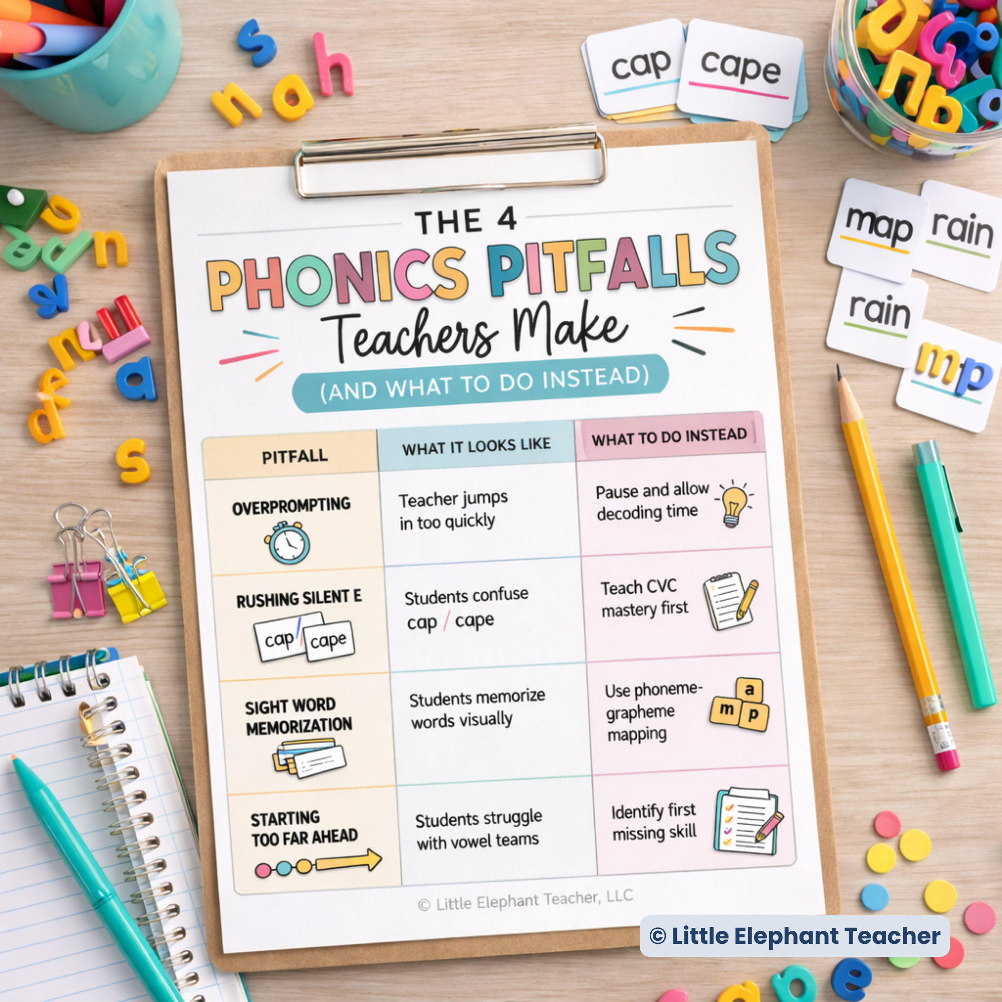 Common Phonics Mistakes Teachers Make (and How to Fix Them)