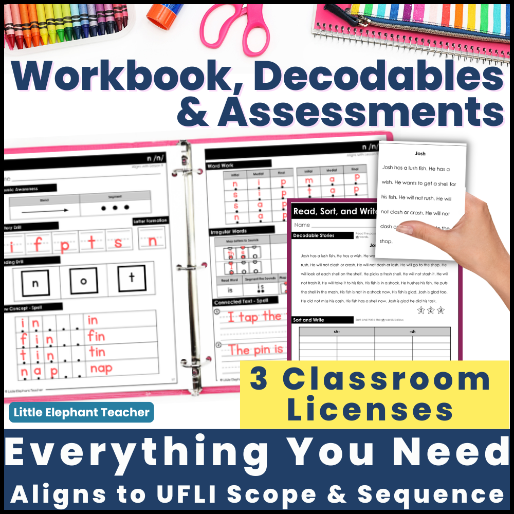 UFLI Aligned ENDLESS Bundle – 3 Classroom Licenses | Decodable Readers, Progress Monitoring Assessments, Student Workbook & More