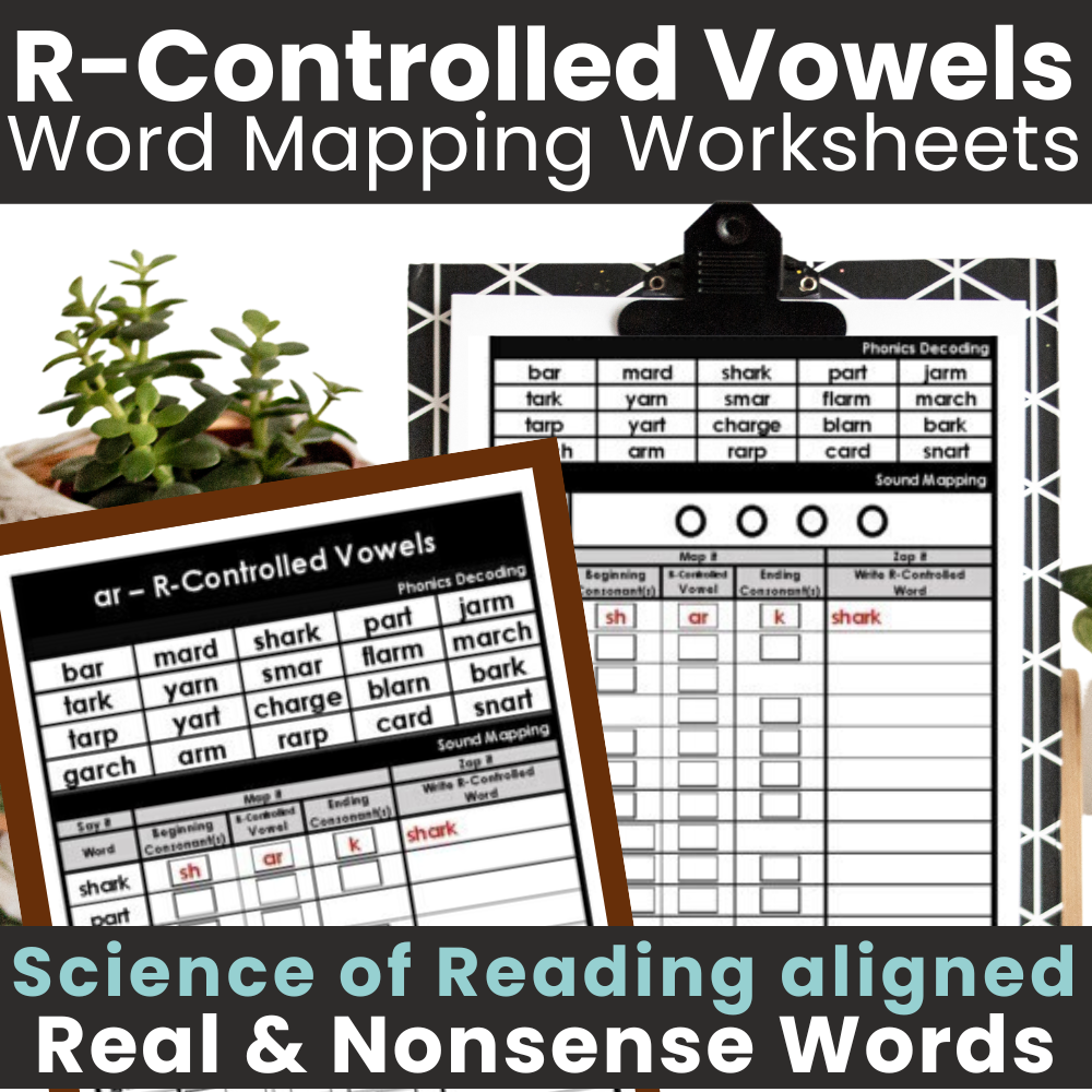 Word Mapping R Controlled Look Alike Words R Controlled Vowels Orthographic Mapping - Images ...
