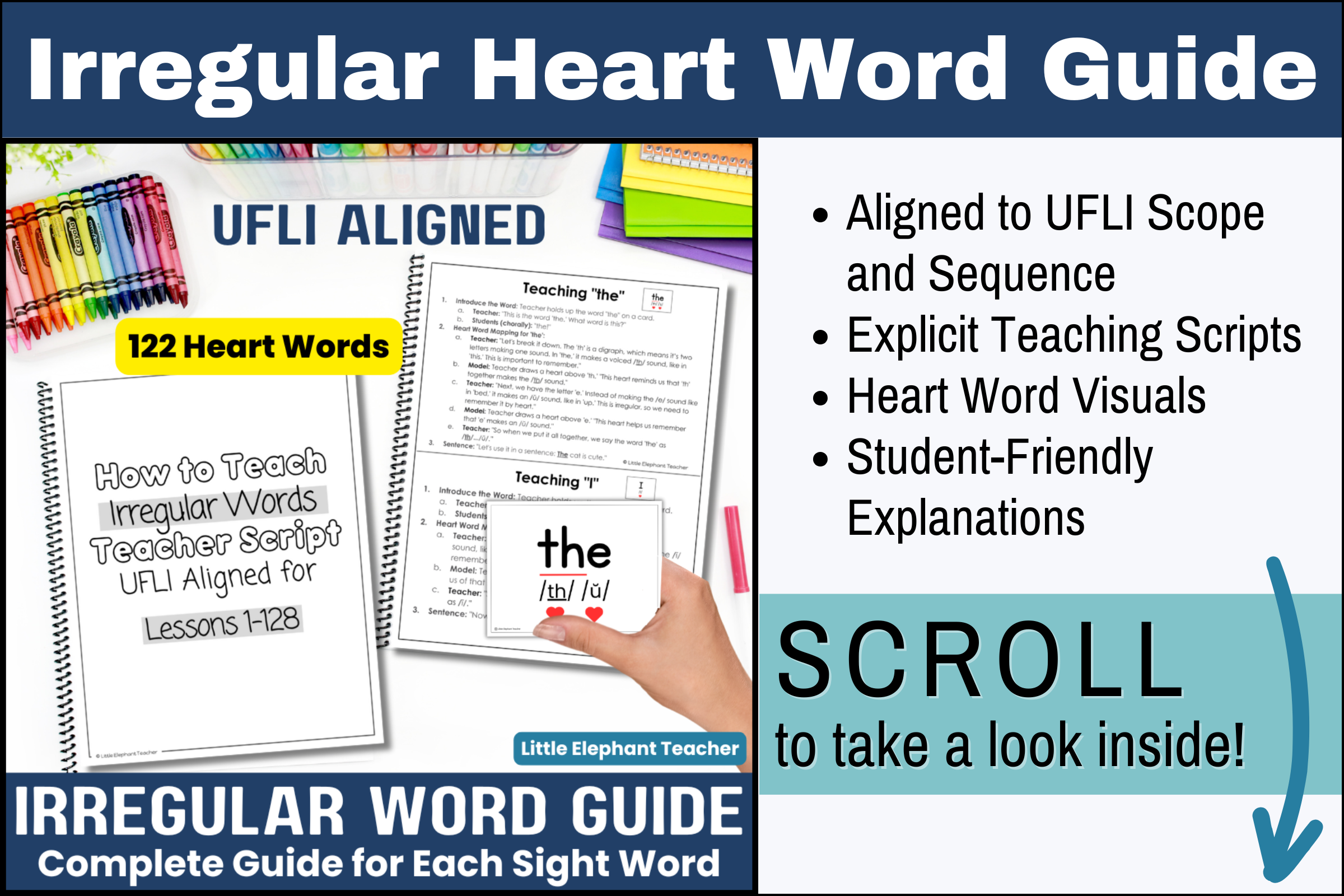 How to Teach UFLI Aligned Irregular Heart and Sight Words The Guide!