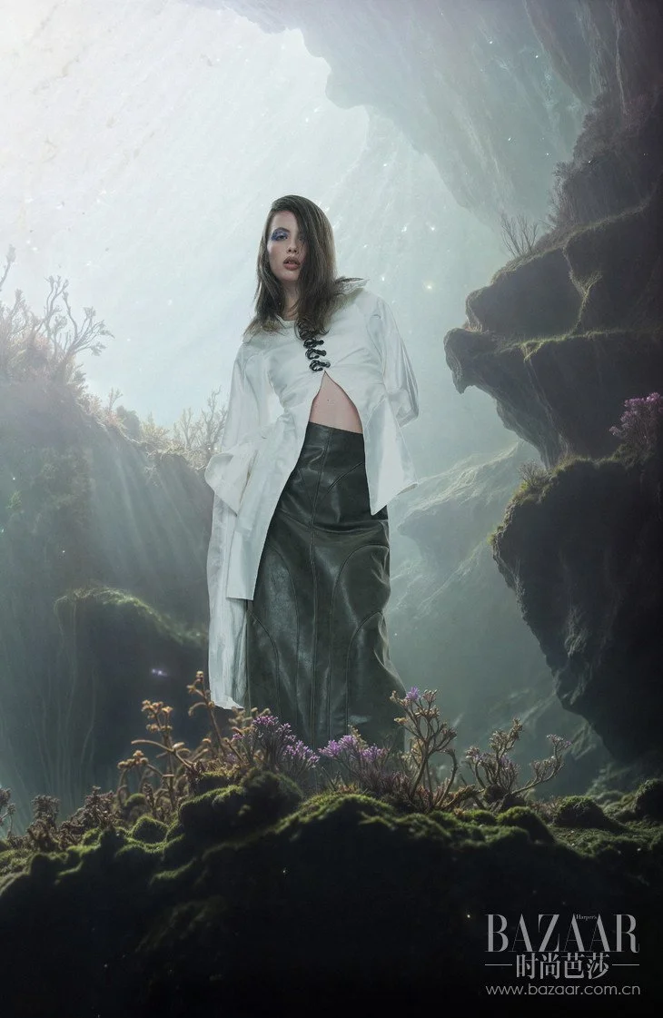 Harper's Bazaar feature collaborating with Photographer Xiaopeng Zhan