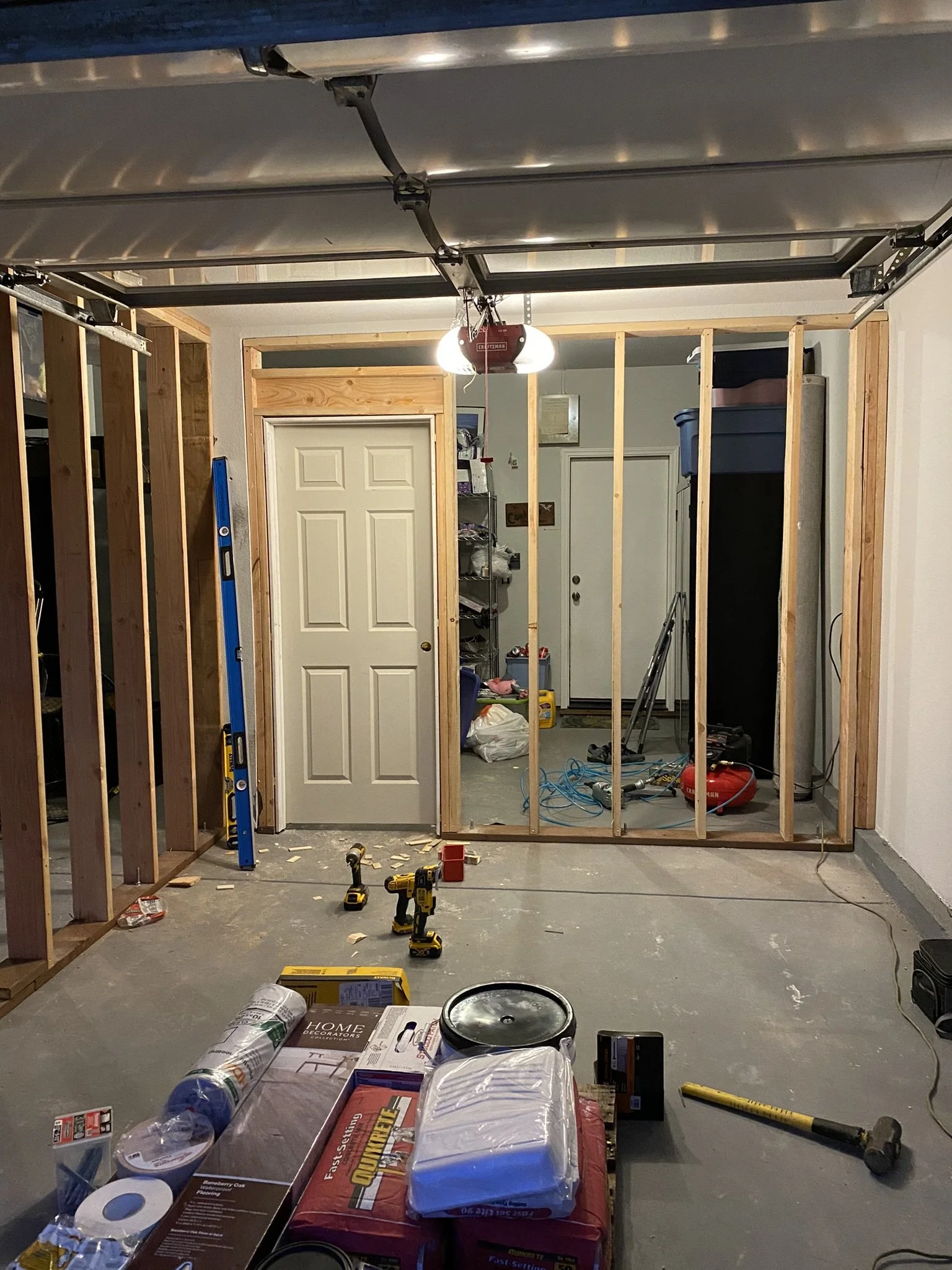 Garage Conversion - Added Workspace