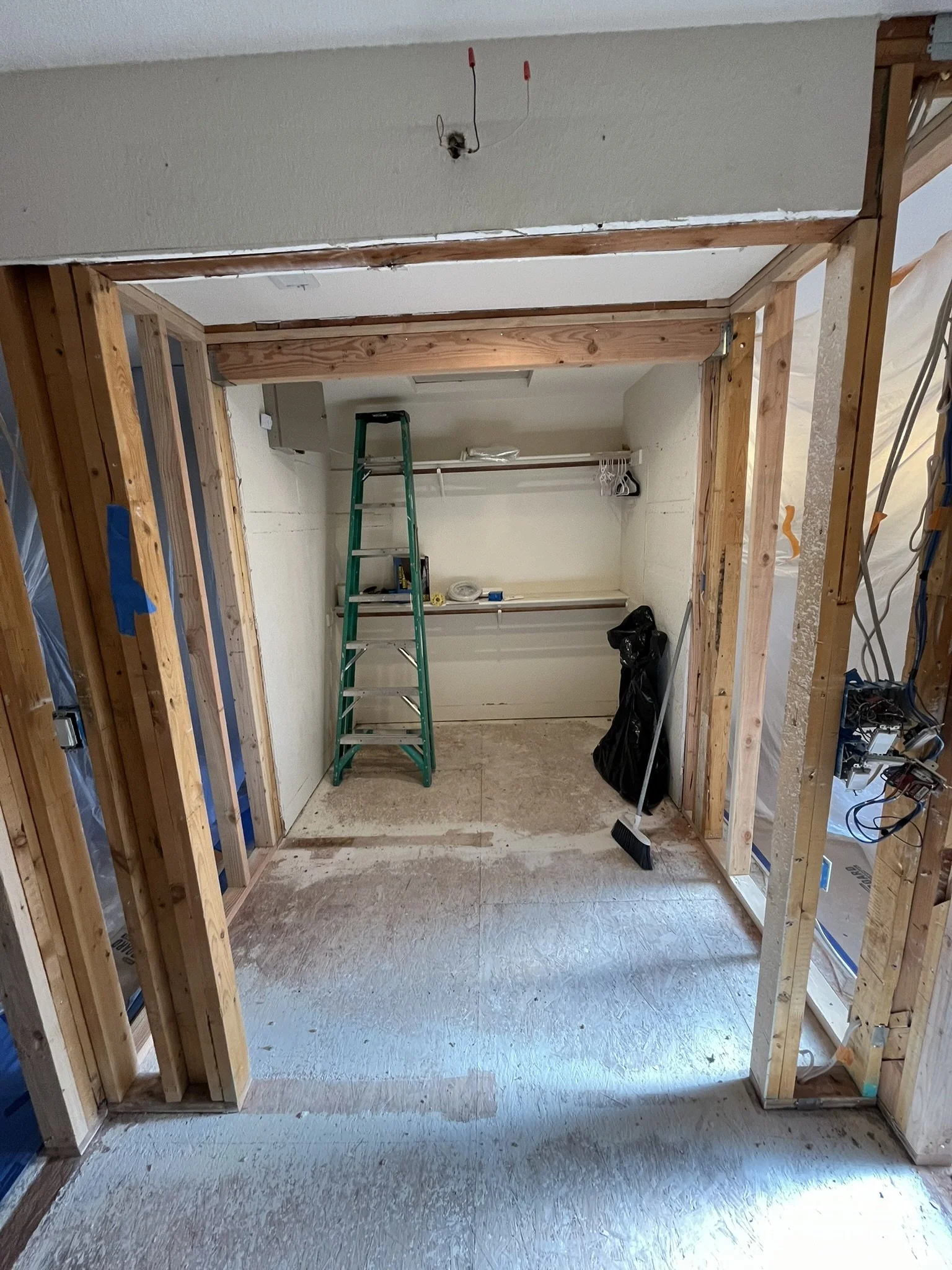 Master Closet Remodel - Framing