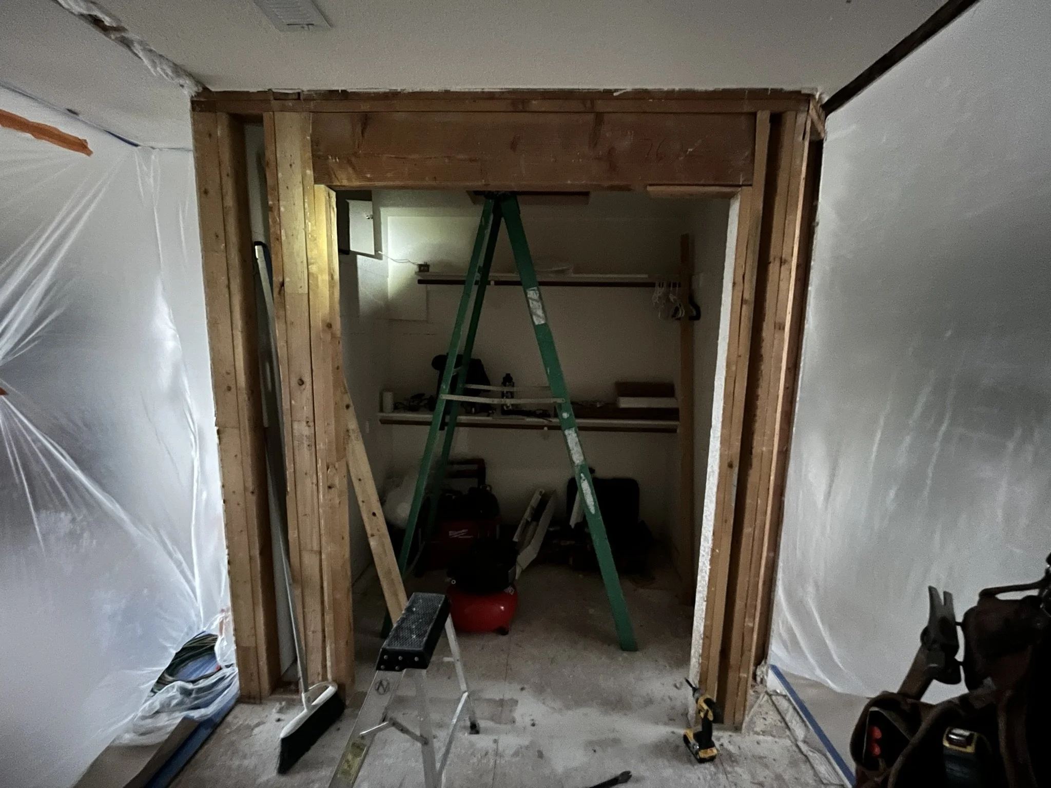 Master Closet Remodel - Framing