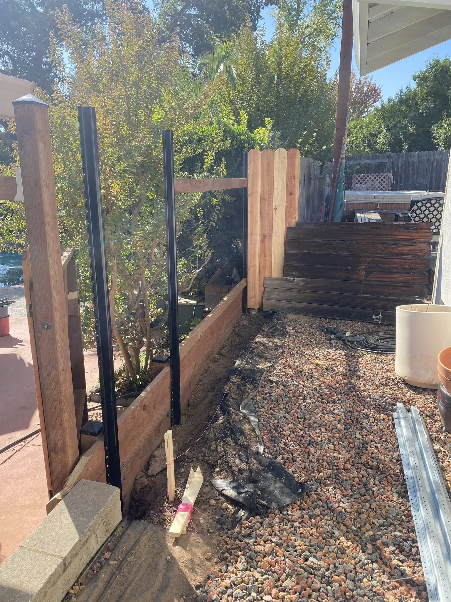 Fence removal and replacement