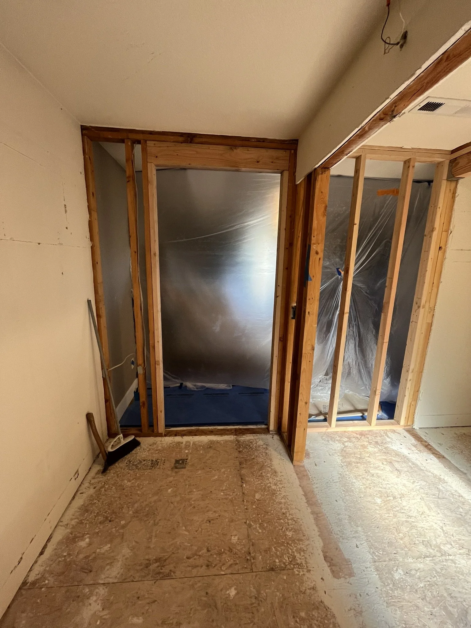 Master Closet Remodel - Framing