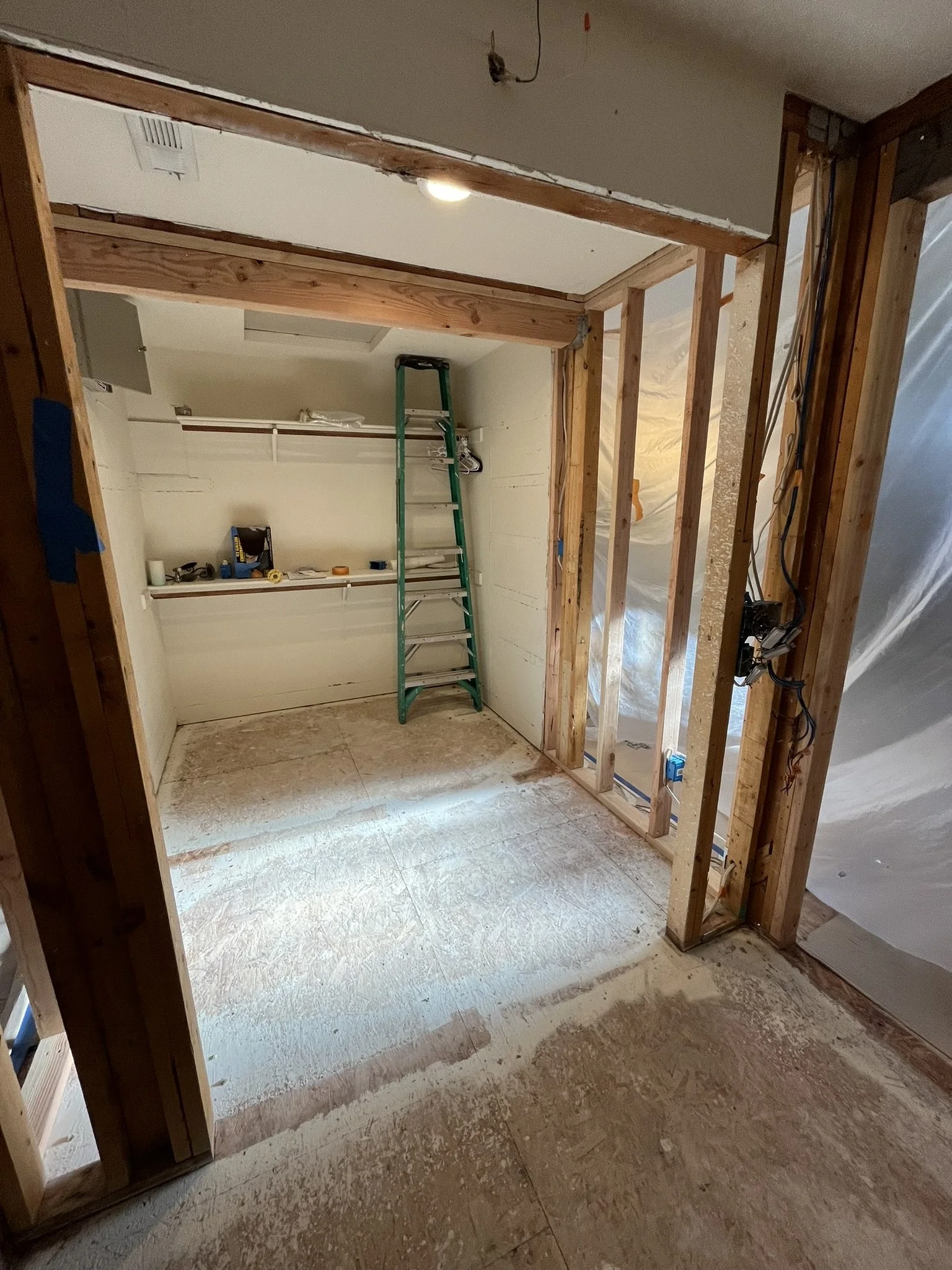 Master Closet Remodel - Framing