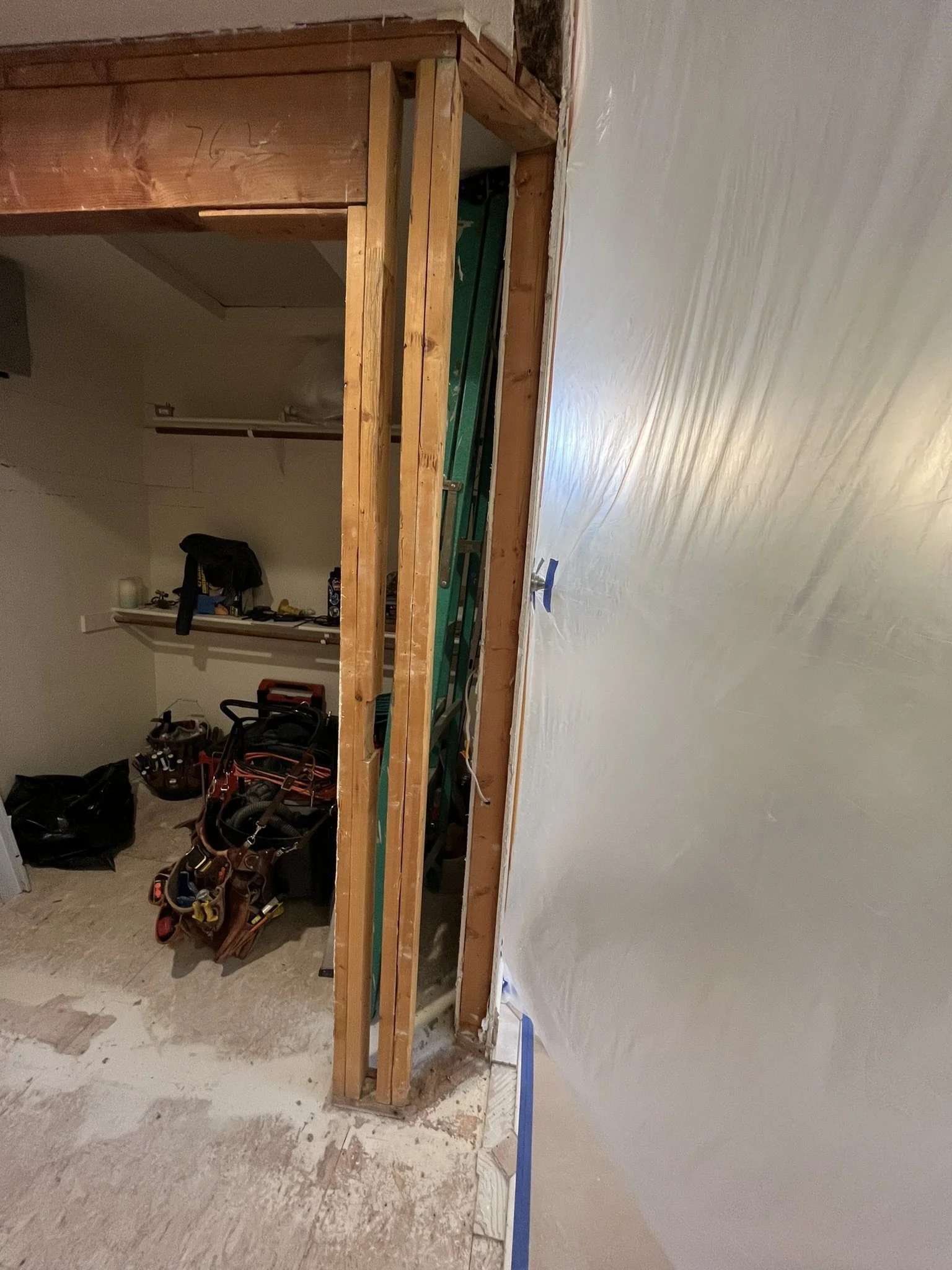 Master Closet Remodel - Framing