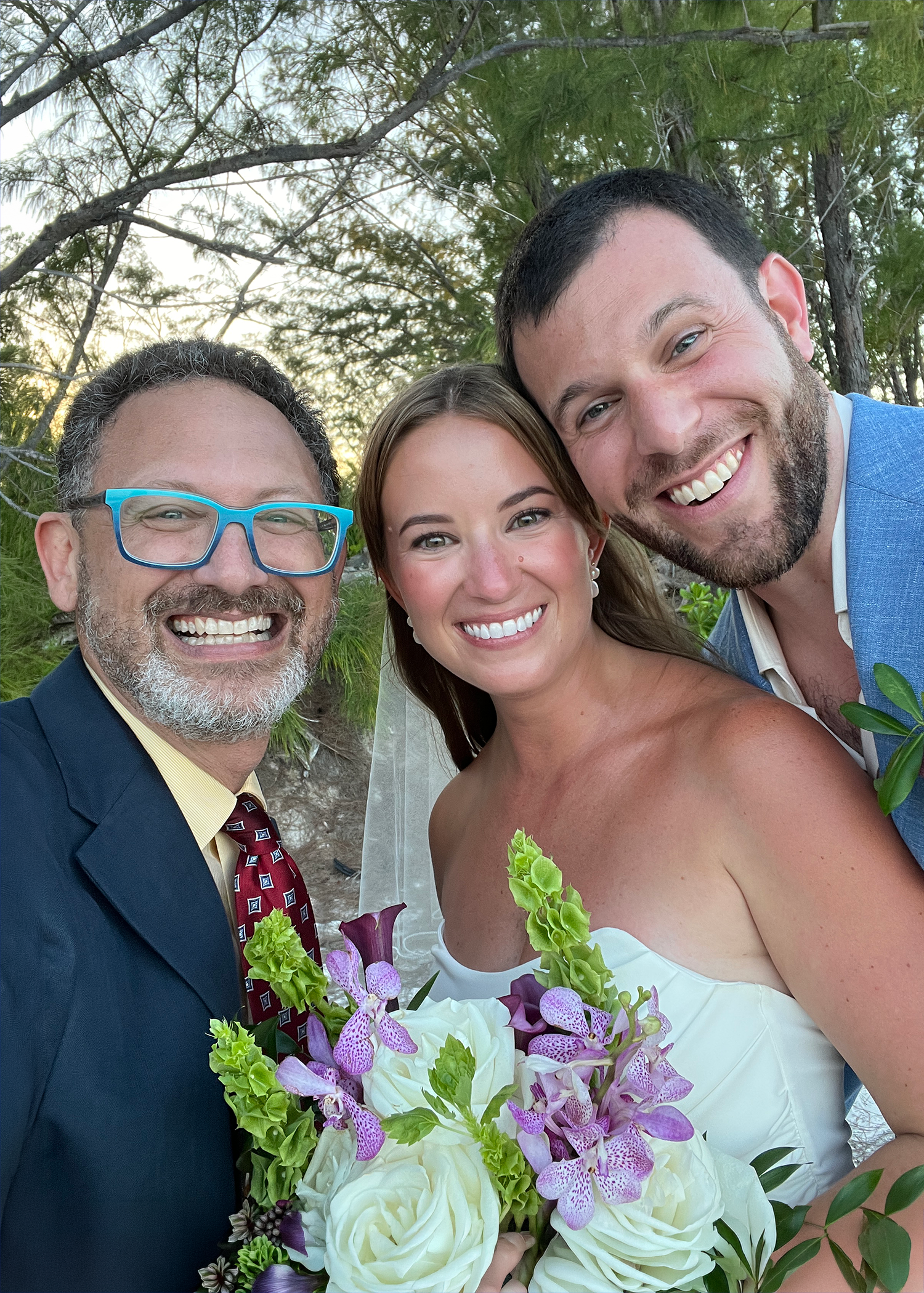 (6/15/26) Eleuthera, The Bahamas, provided the most exquisite backdrop for this couple to say "I do!" as we stood on the shore with a beautiful rainbow behind us. 