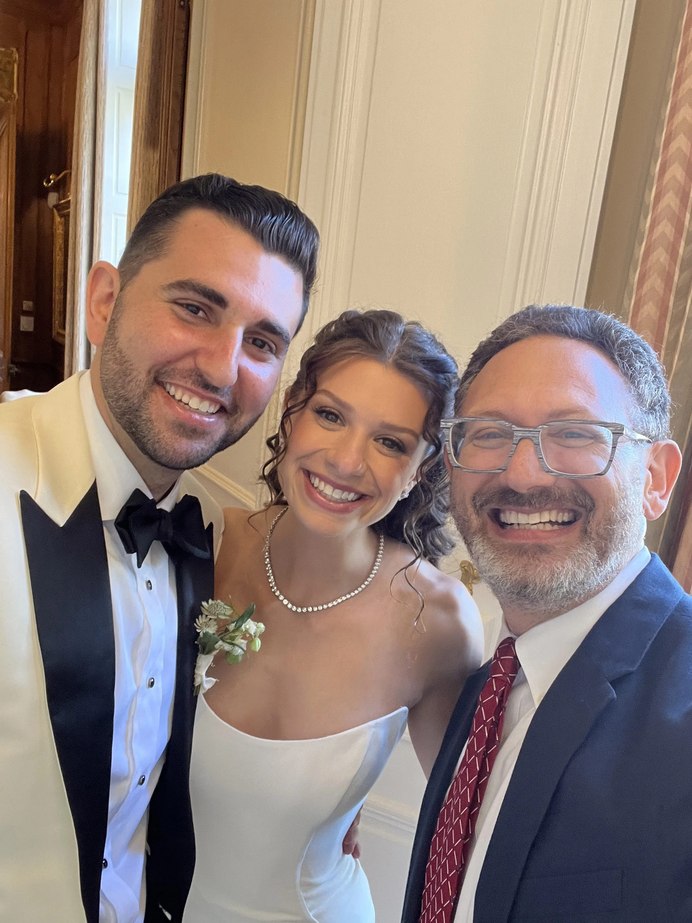 (7/22/26) Incroyable! The Chateau de Torreau in Sarriens, France, was the most exquisite backdrop for this couple to share their vows. Surrounded by their families and dearest friends, they spoke the words and performed the rites that united their li