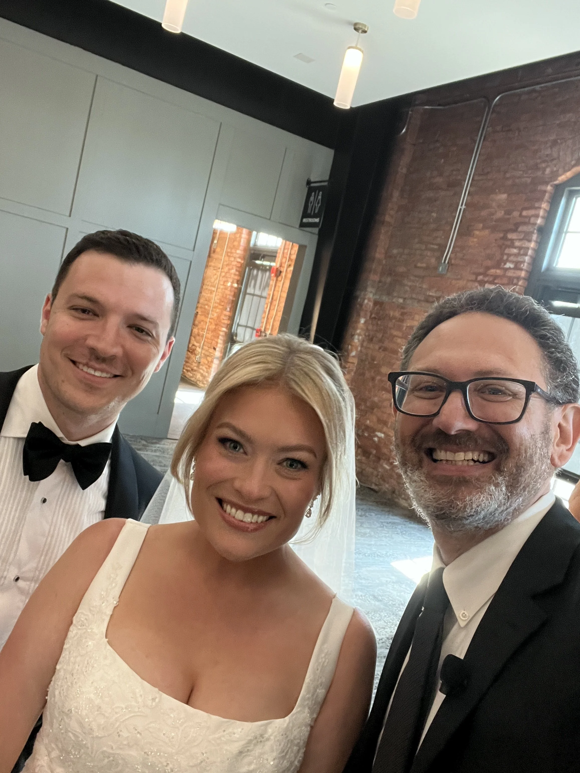 (3/28/26) So much happiness and love surrounded this couple as they shared the spotlight and said "I do!" under their custom-made chuppah. What a beautiful setting to become husband and wife!