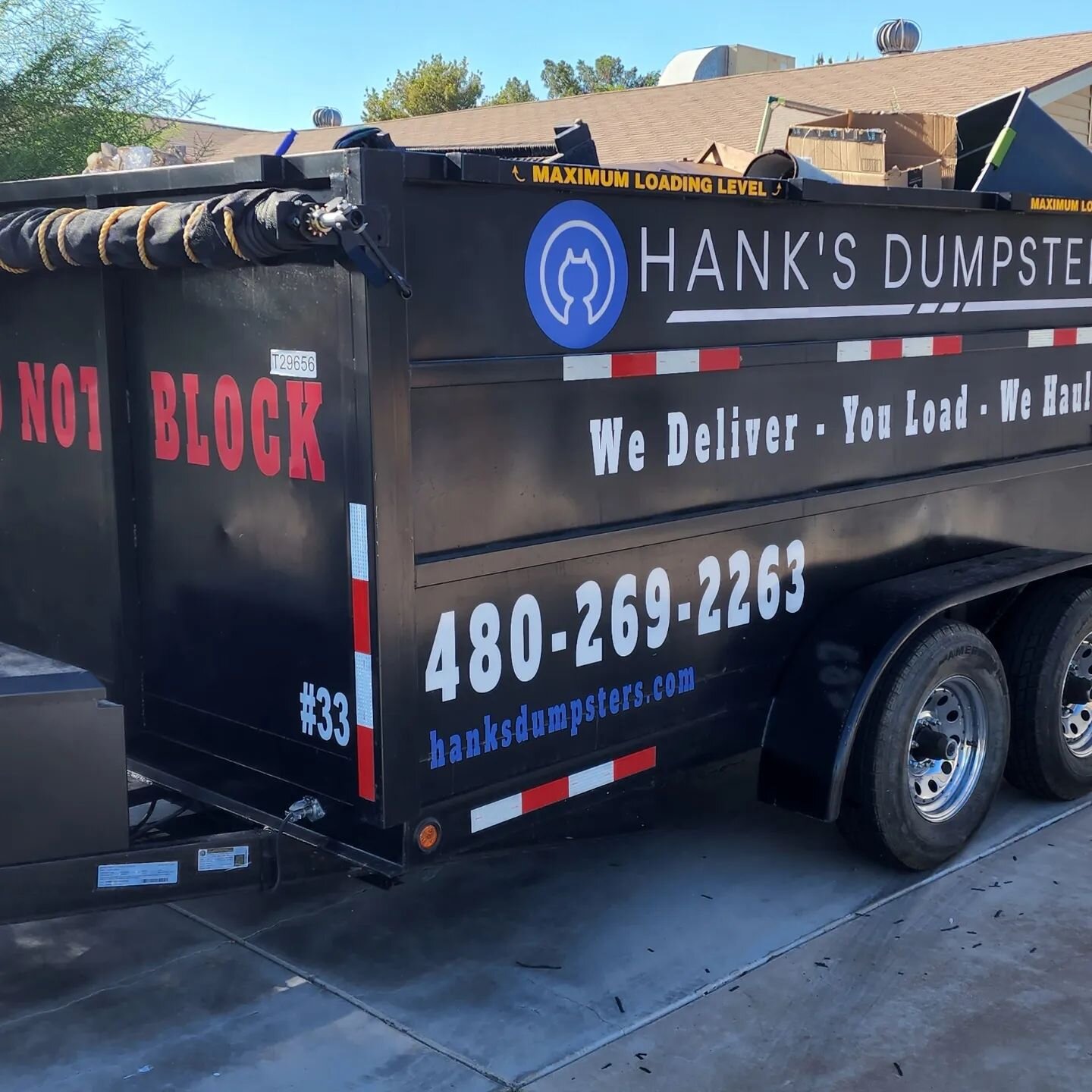 Junk Hauling Dumpster Trailer Rental - Toss and Tote